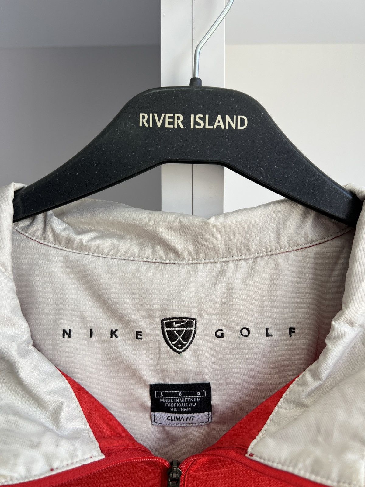 Nike × Vintage Vintage NIKE Red Golf Pullover Jacket Size US L / EU 52-54 / 3 - 6 Thumbnail
