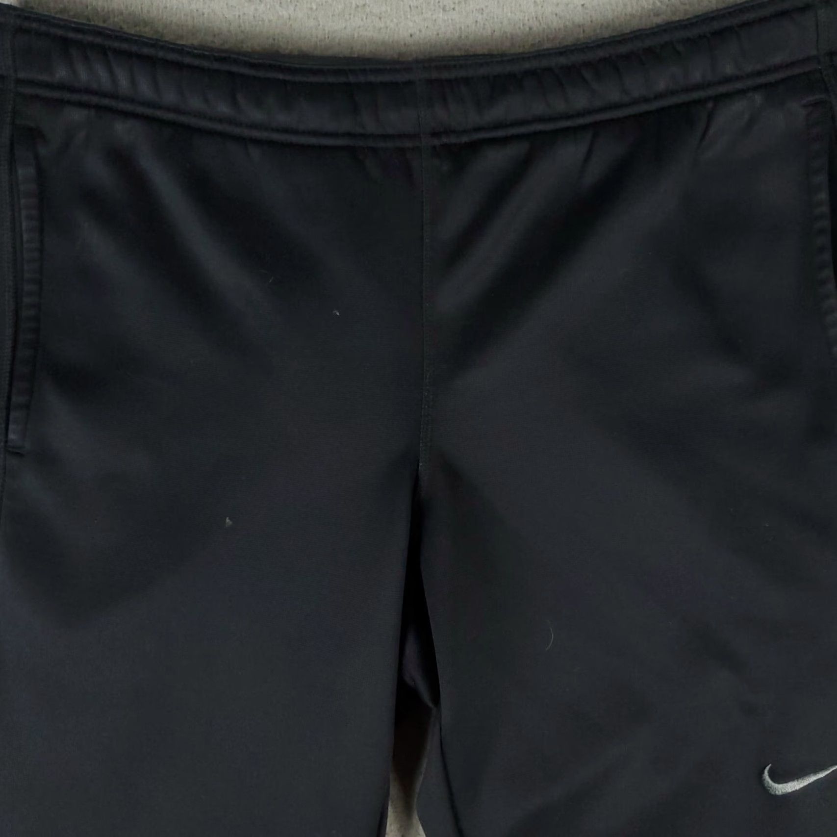 Nike Nike Pants Mens Size Small Black Swoosh Running Sweatpants Joggers *RUNS BIG* Size US 29 - 2 Thumbnail