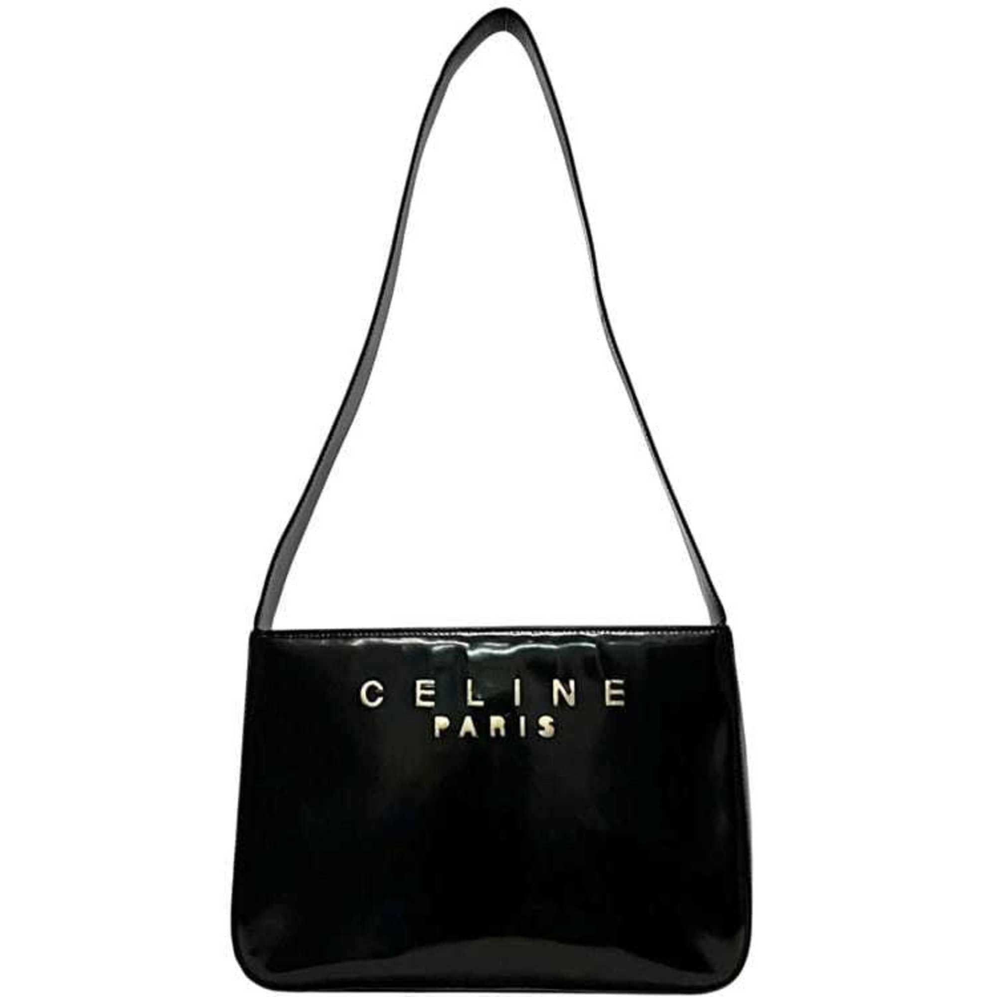 Celine Celine Shoulder Bag ec-25101 Black Leather F 97/2 CELINE Punching for Men and Women with Mark Size ONE SIZE - 1 Thumbnail