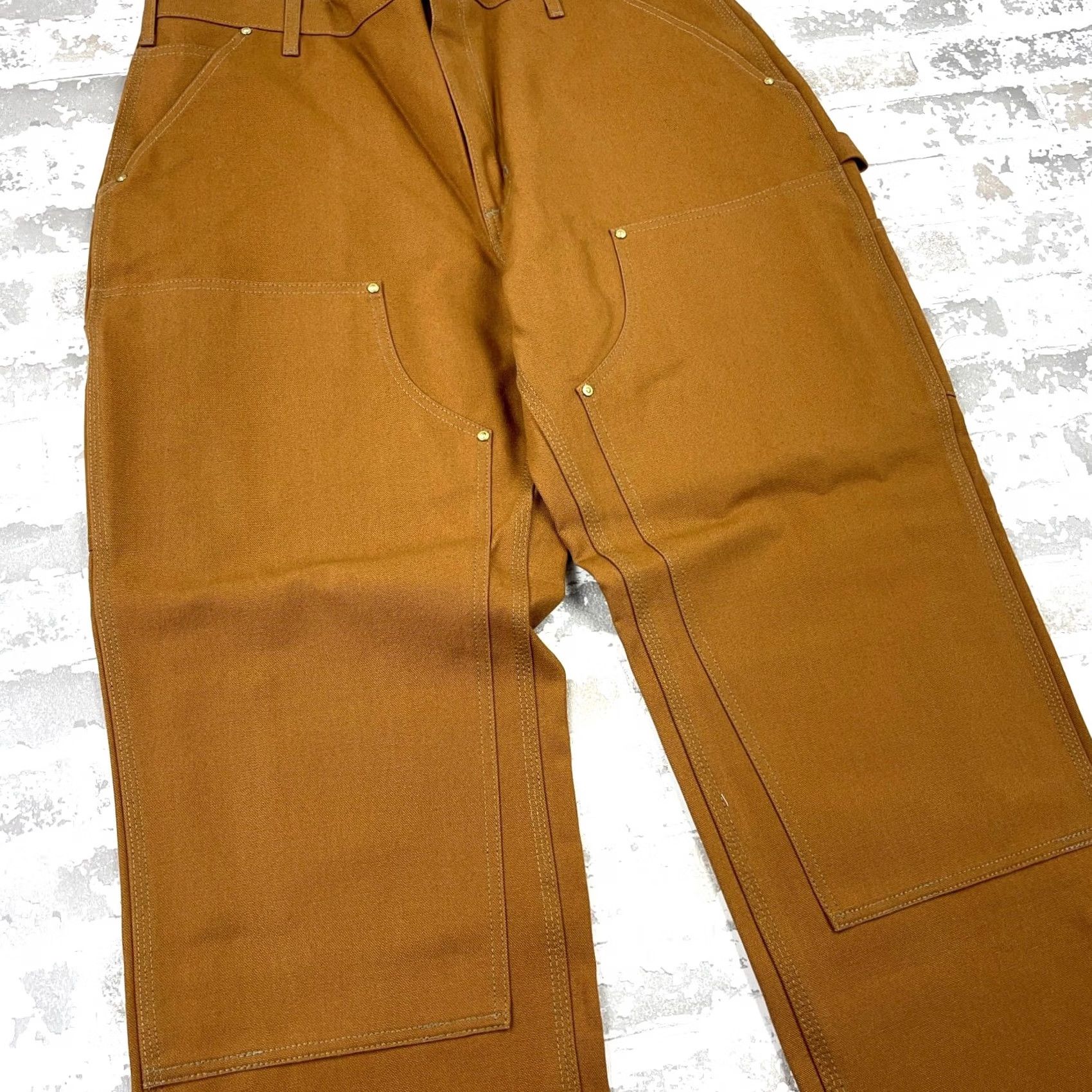 Carhartt Carhartt Pants Men 38x30 Brown Loose Fit Duck Canvas Double Knee USA Baggy 90s Workwear B01 Size US 38 / EU 54 - 4 Thumbnail