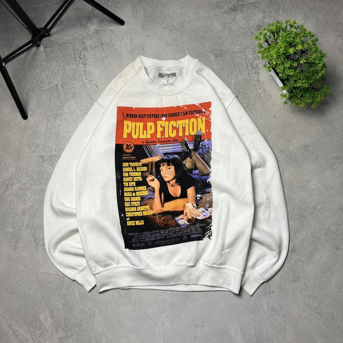Vintage Movie Pulp Fiction Quentin Tarantino y2k sweatshirt Size US S / EU 44-46 / 1 - 1 Thumbnail
