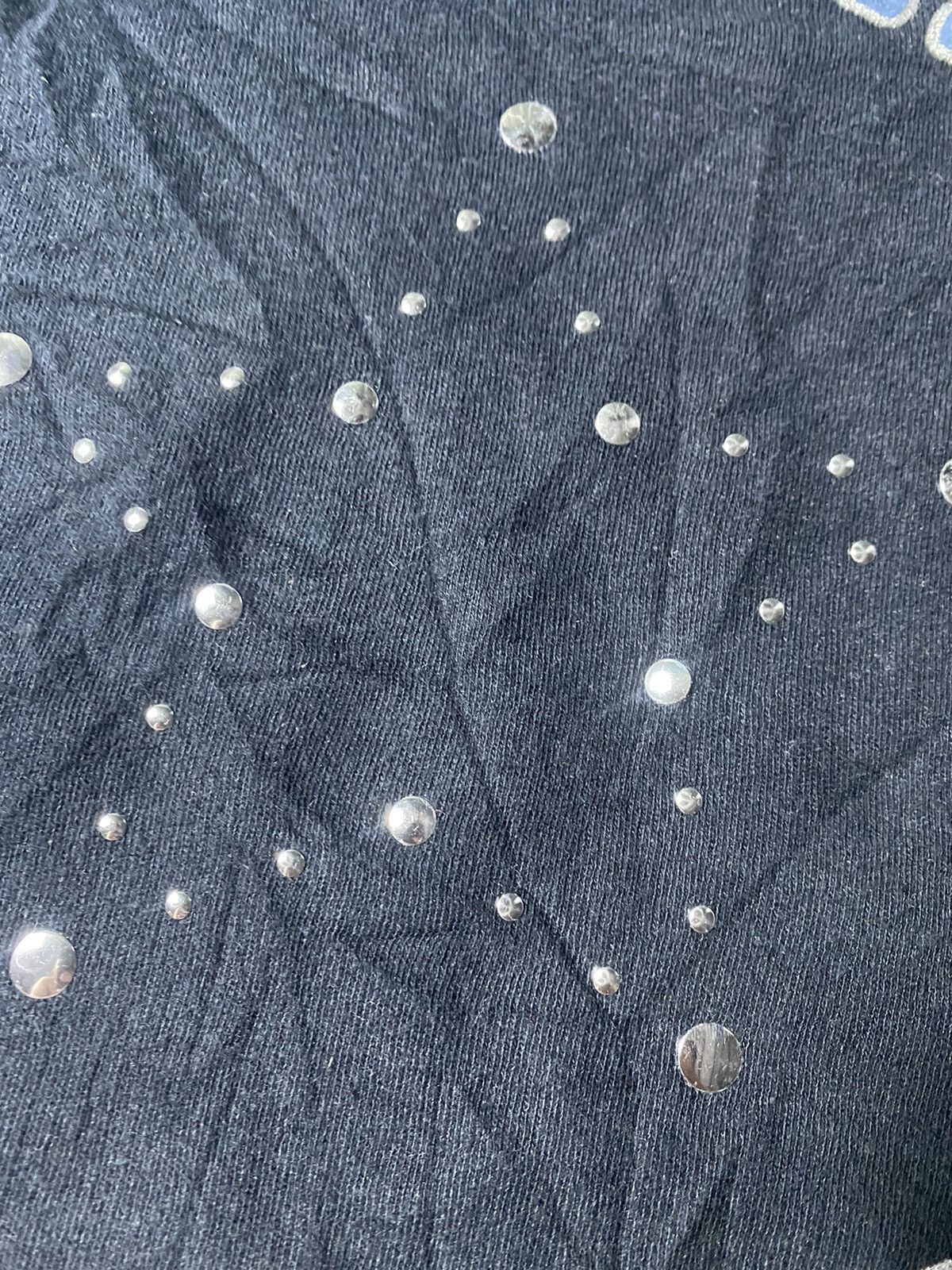 Burberry × Vintage VERY RARE Burberry Blue Label Rhinestone T-shirt Size S / US 4 / IT 40 - 3 Thumbnail