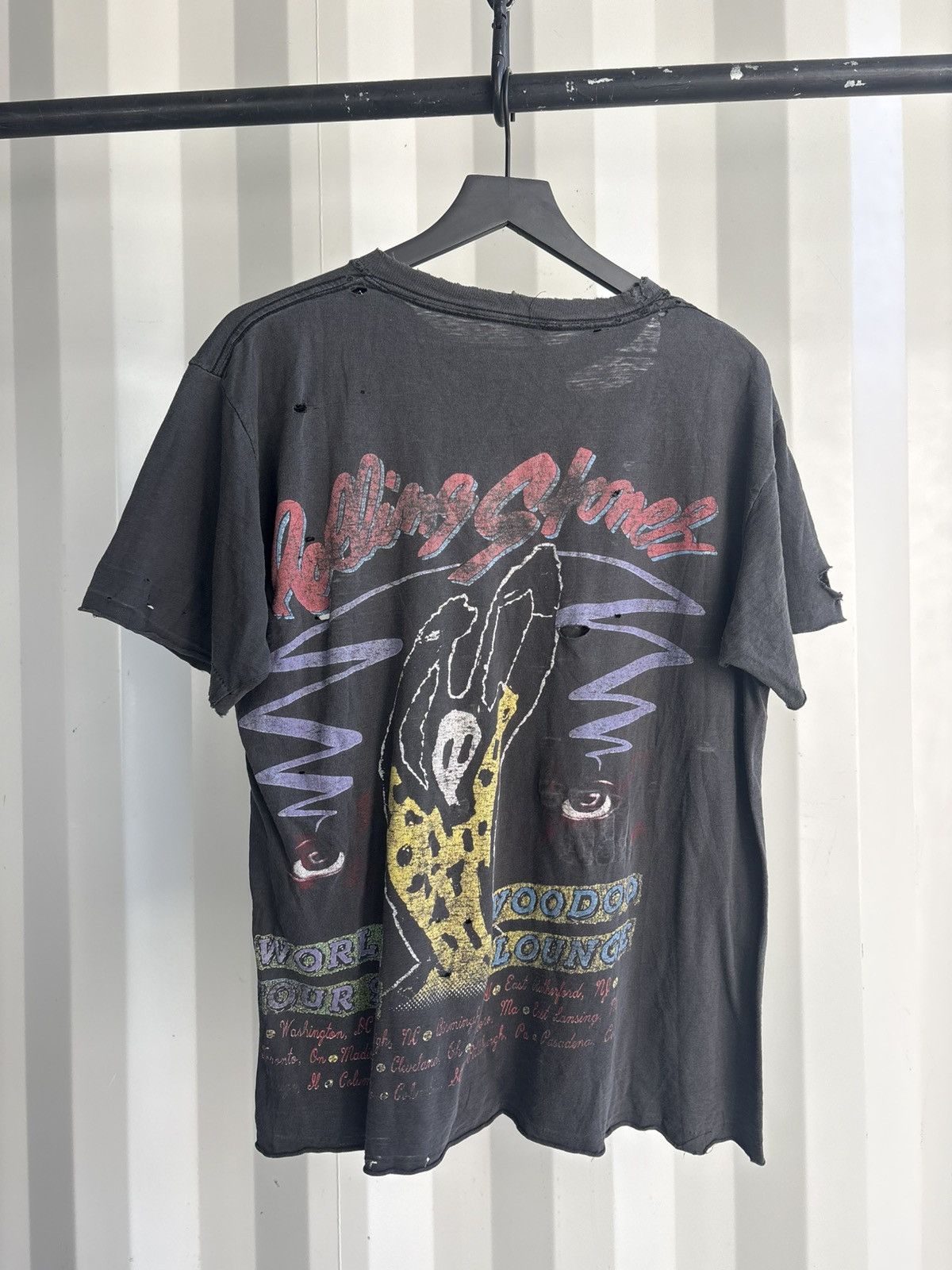 Band Tees Vintage Rolling Stones Shirt Faded Distressed GRUNGE Band Size US L / EU 52-54 / 3 - 3 Thumbnail