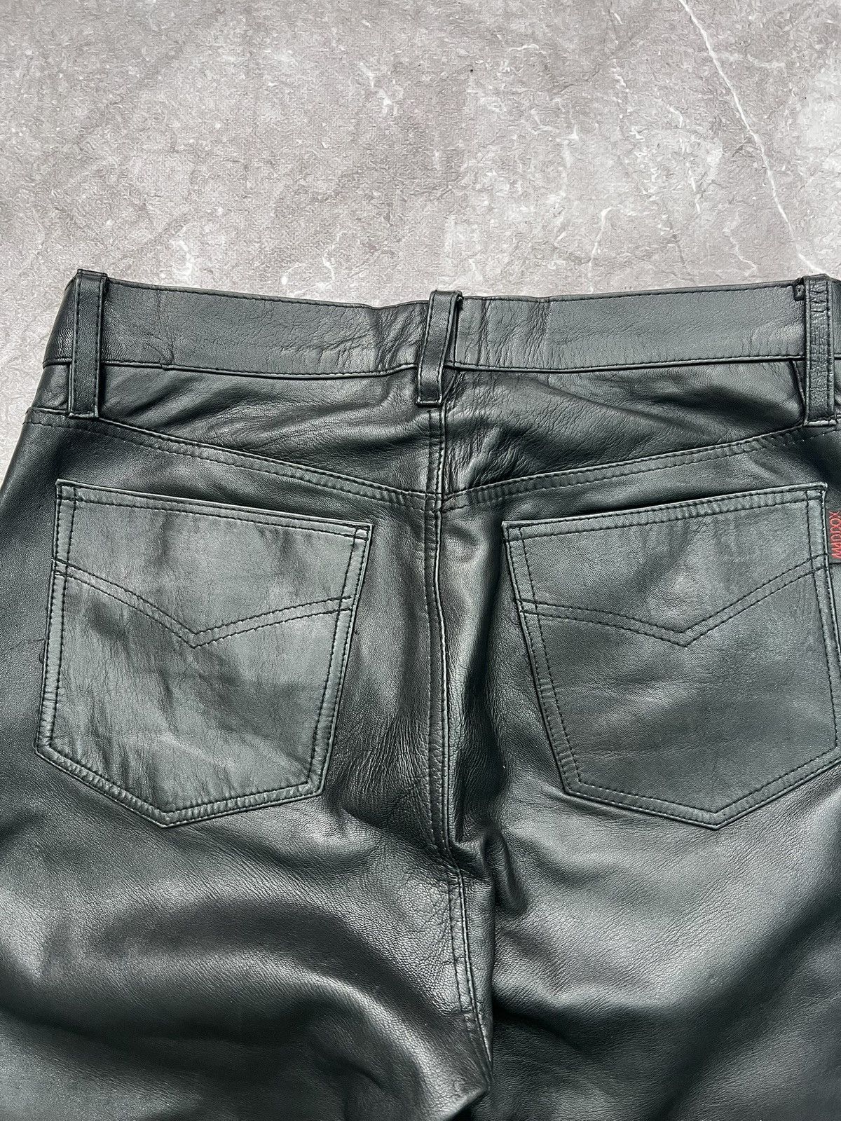 Other VINTAGE REGULAR LEATHER MOTO PANTS BALENCIAGA STYLE Size US 35 - 10 Thumbnail
