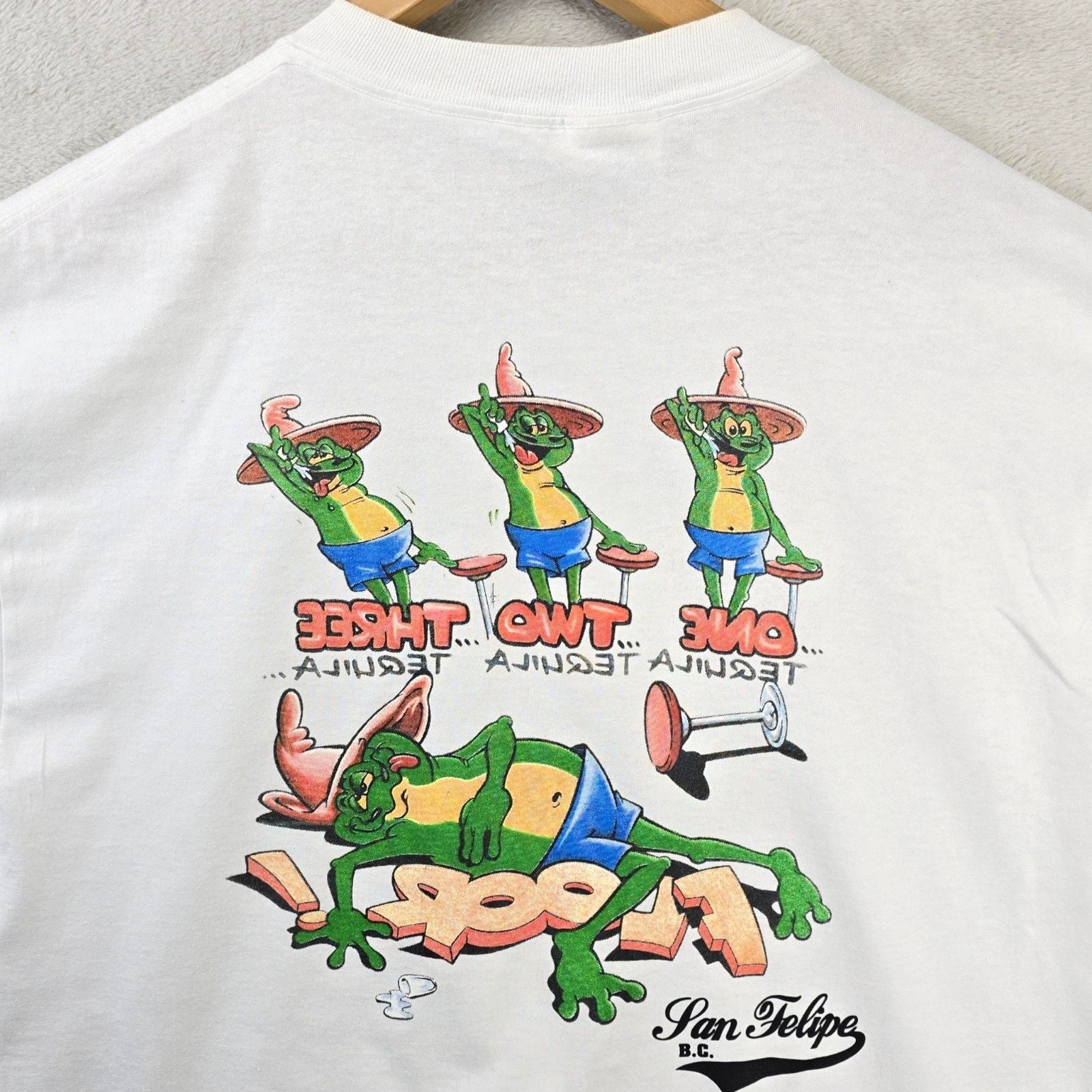 Hanes Vintage One Shot Two Shot Three Shot Floor Shirt Large Frog Size US L / EU 52-54 / 3 - 1 Thumbnail