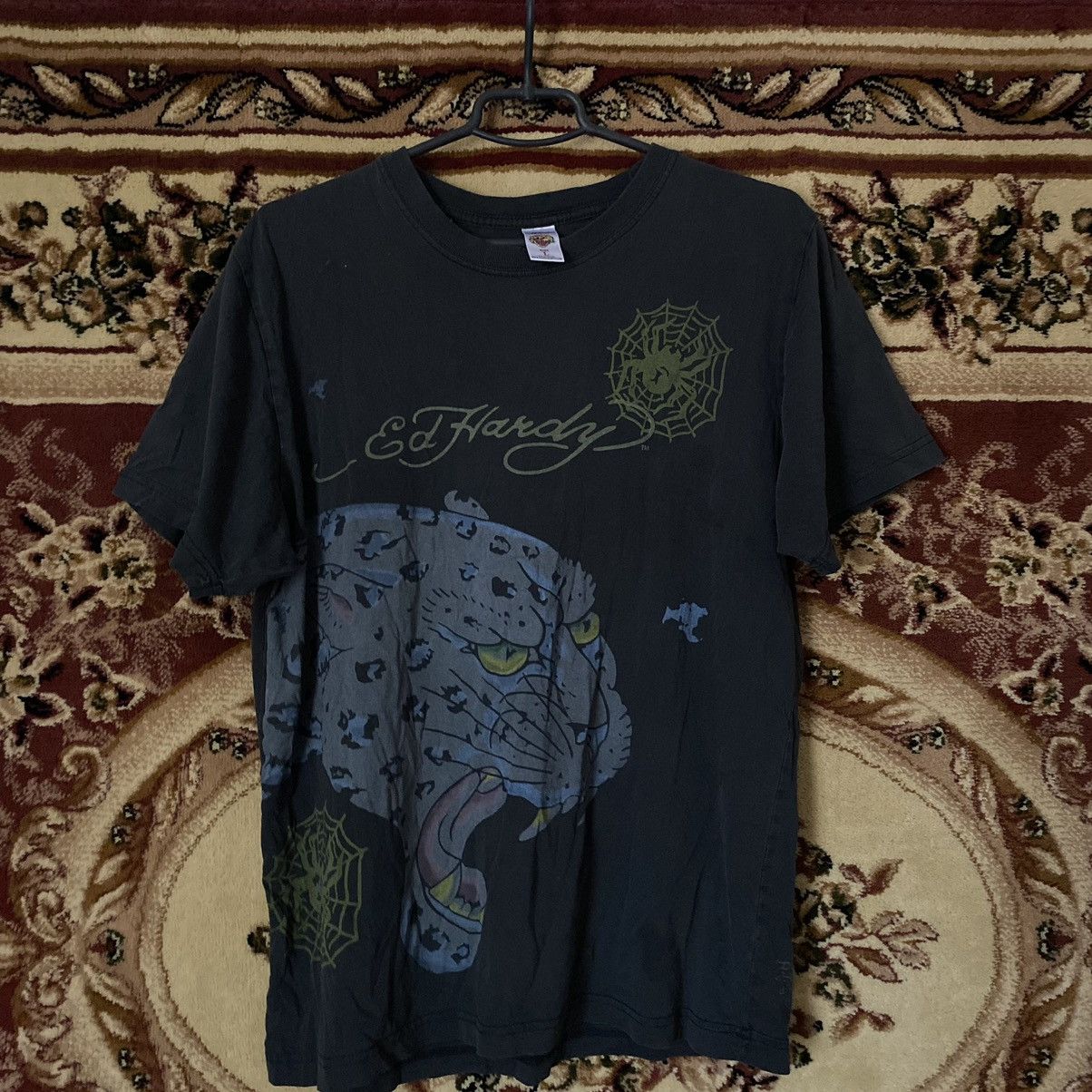 Christian Audigier × Ed Hardy × Vintage Vintage Ed Hardy Spider Logo Tee Shirt Y2K style Japanese Size US L / EU 52-54 / 3 - 1 Thumbnail