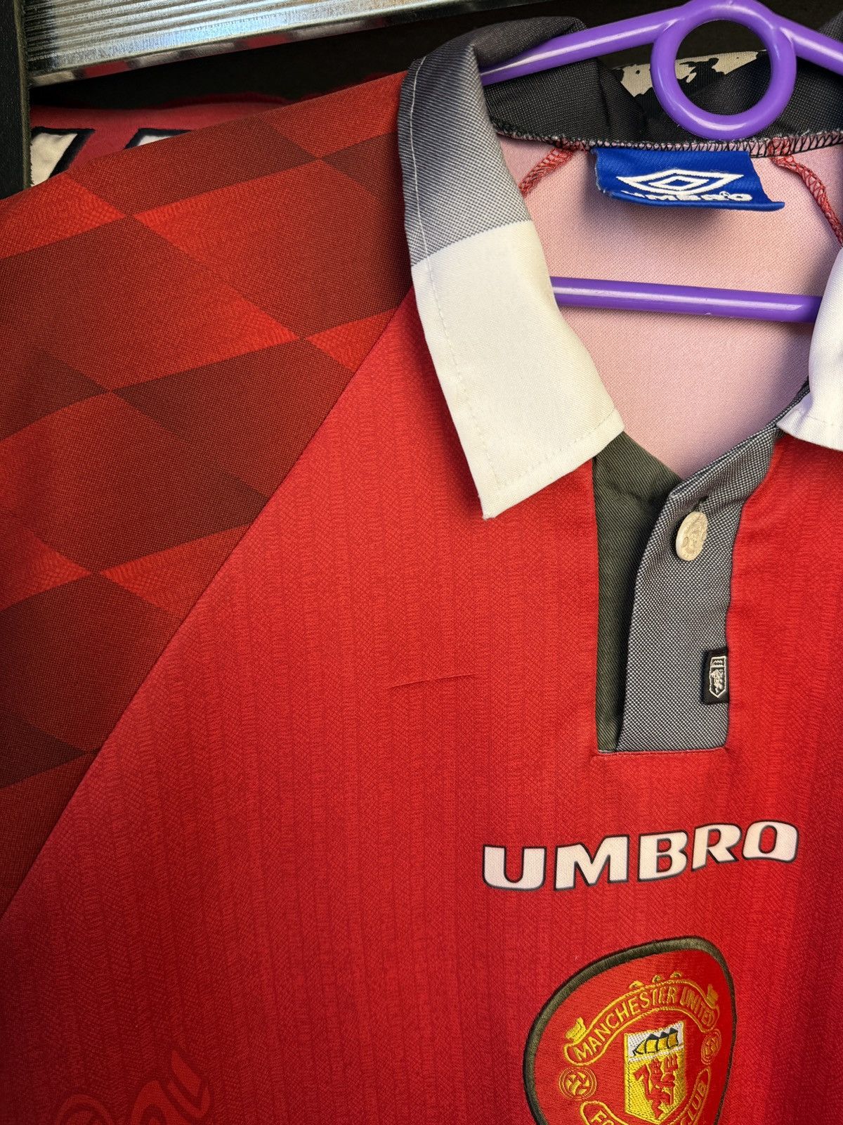 Umbro Vintage umbro Manchester United 1996 sharp jersey blockcore Size US M / EU 48-50 / 2 - 10 Thumbnail