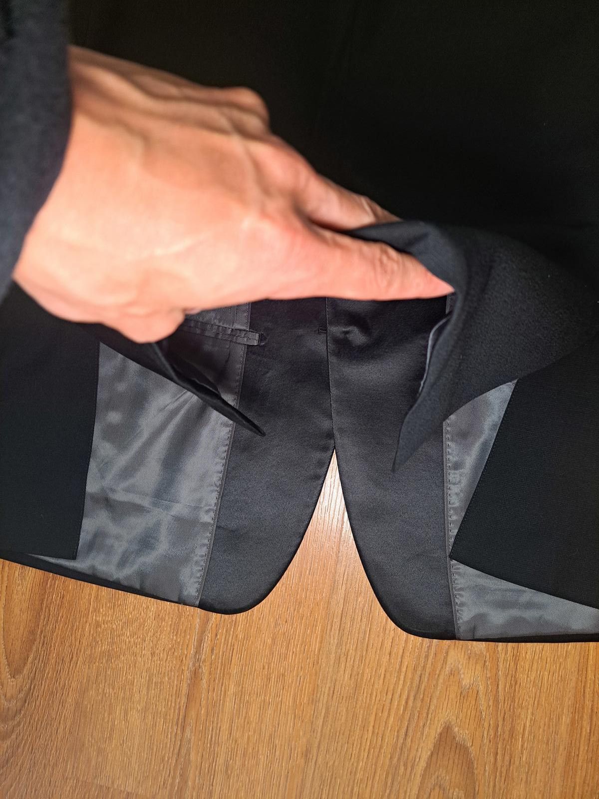 Jos. A. Bank Jos A Bank Tuxedo Jacket Mens 46S Black Wool Double Vented Size 46S - 7 Thumbnail
