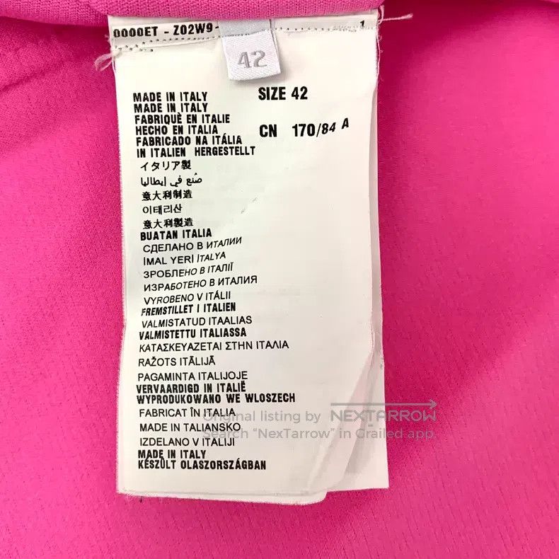 Prada Prada Pink lapel cotton single-breasted suit jacket Size S / US 4 / IT 40 - 6 Thumbnail