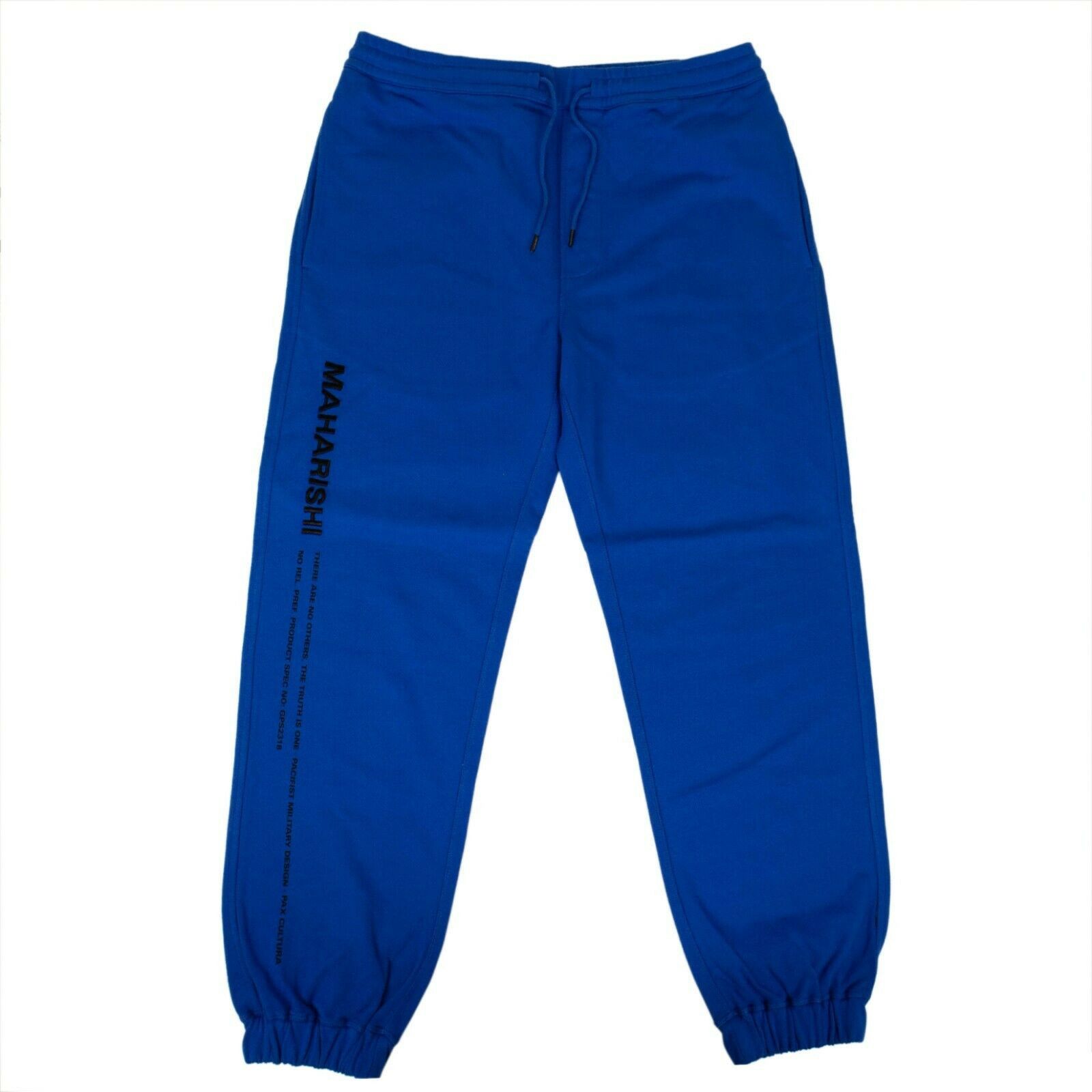 image of Maharishi Electric Blue Organic Cotton Miltype Track Pants Size L, Men's