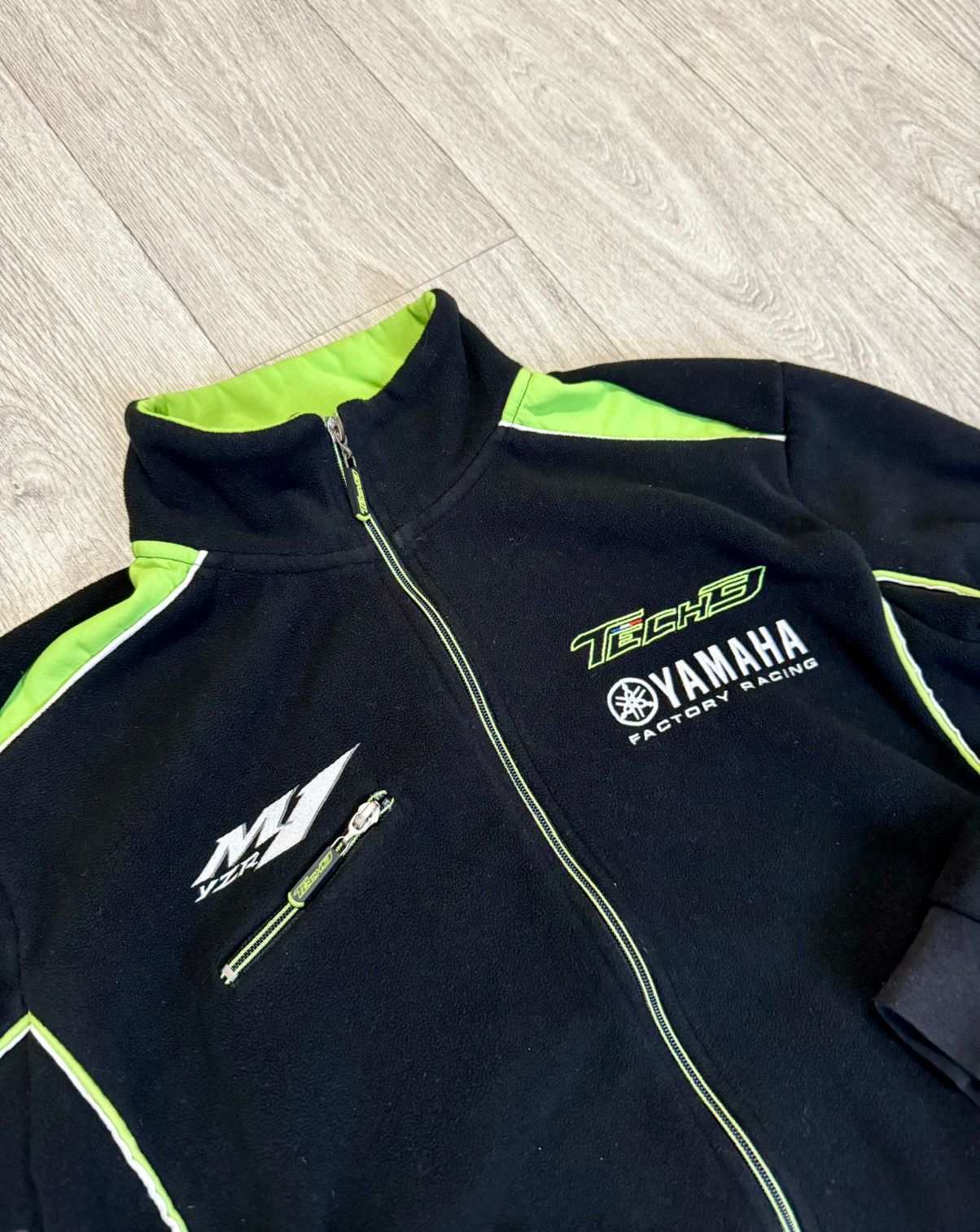Yamaha 🔷Vintage Yamaha Racing Zip Sweatshirt Fleece 90s🔷 Size US S / EU 44-46 / 1 - 4 Thumbnail