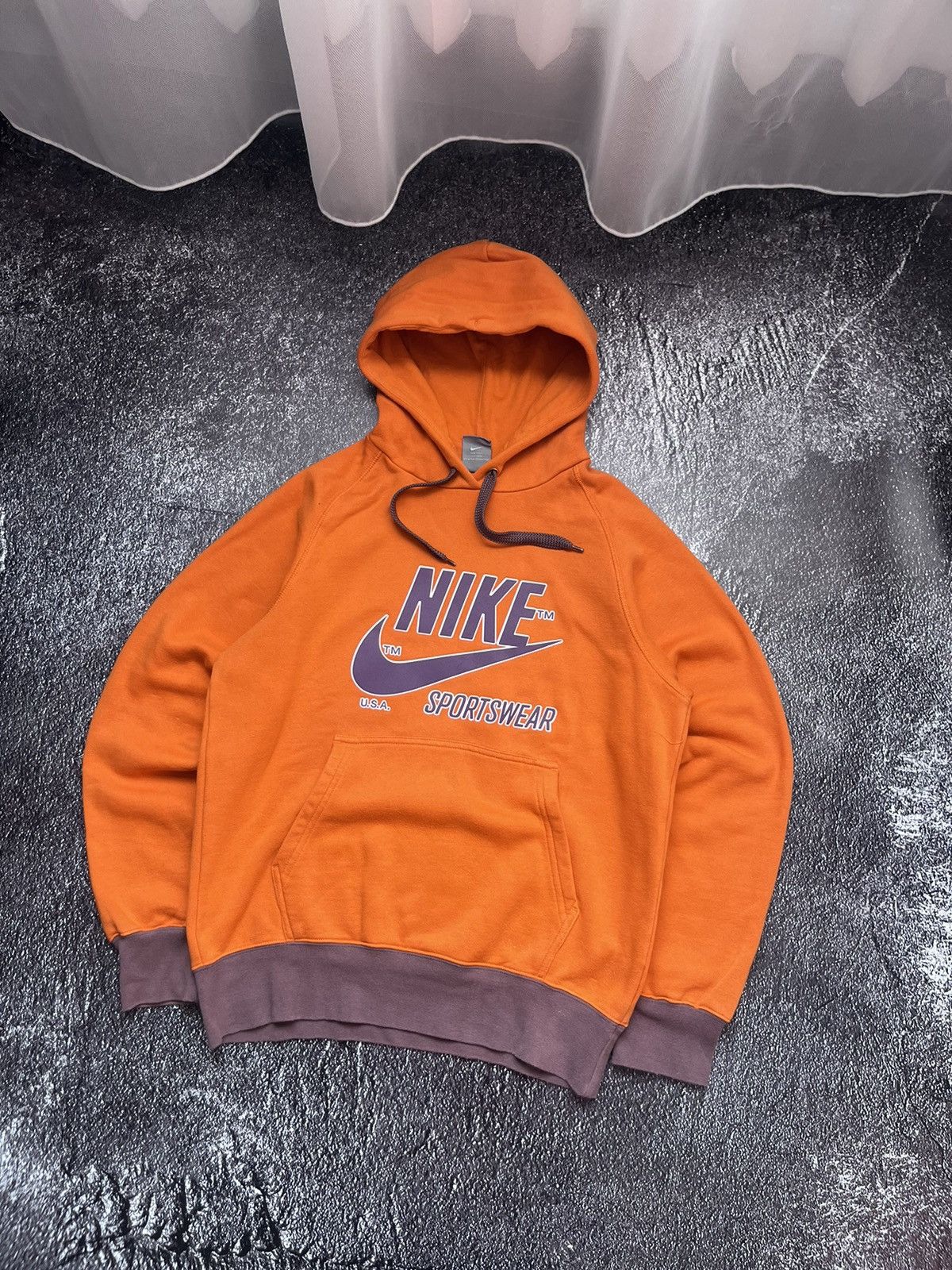 Nike Hoodie Nike Big Central Logo Streetwear Casual Style 90s Y2K Size US S / EU 44-46 / 1 - 2 Thumbnail