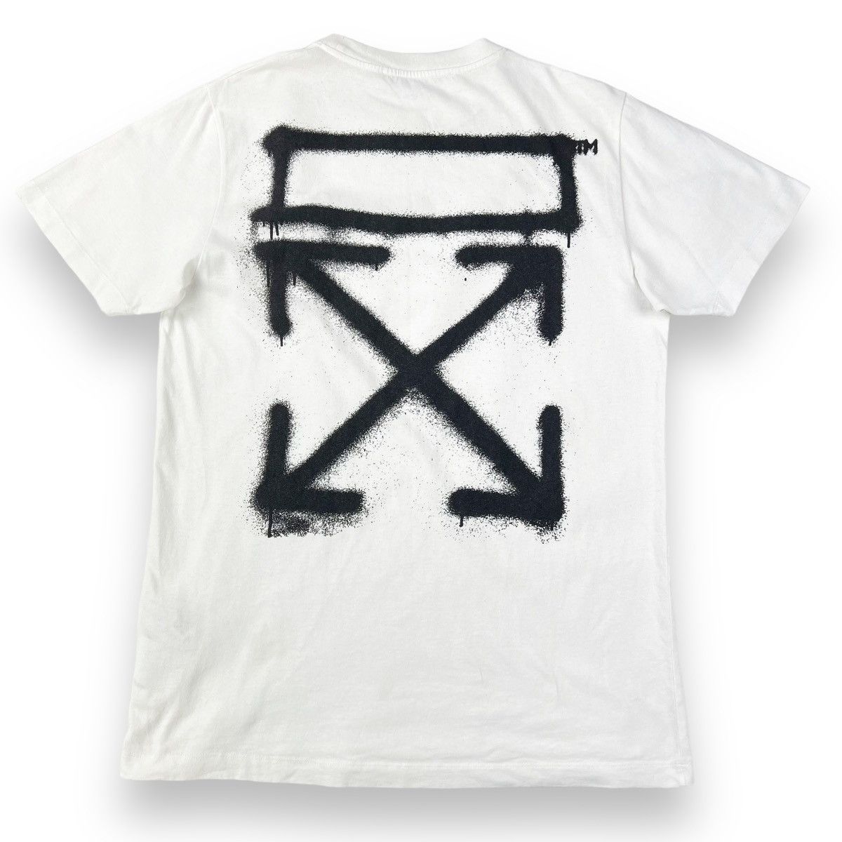 Off-White Off-White Spray Arrows White T Shirt Size US L / EU 52-54 / 3 - 3 Thumbnail