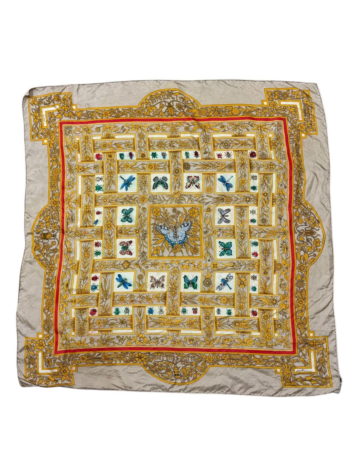 Hermes vintage Herme’s Paris JoyauxdeL’ete Jacquelot 90s Silk Scarf Size ONE SIZE - 1 Thumbnail