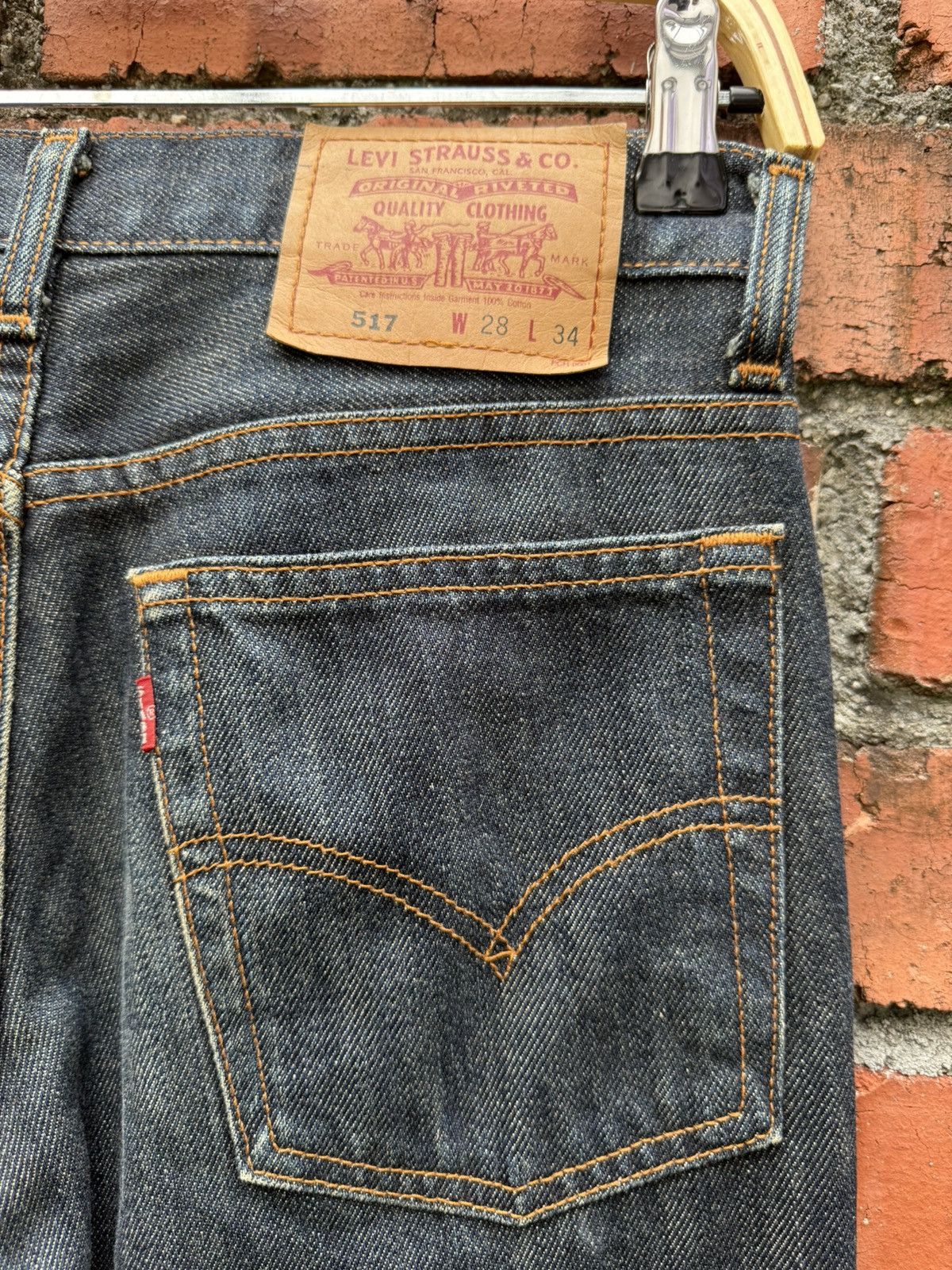 Levi's Vintage Clothing W29x29.5 Vintage levi’s 517 flare bell bottom bootcut Size US 29 - 3 Thumbnail