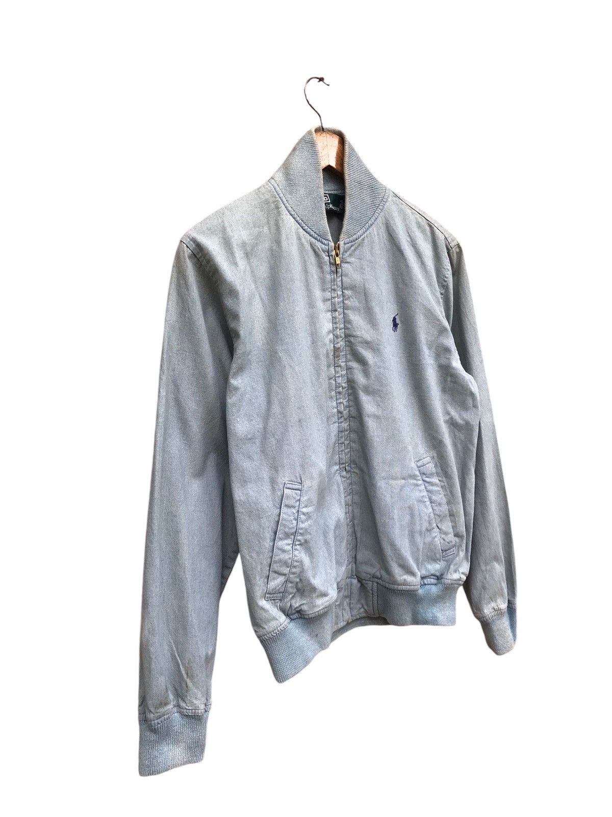 Polo Ralph Lauren × Vintage RARE VINTAGE POLO RALPH LAUREN BOMBER DENIM JACKET Size US S / EU 44-46 / 1 - 3 Thumbnail