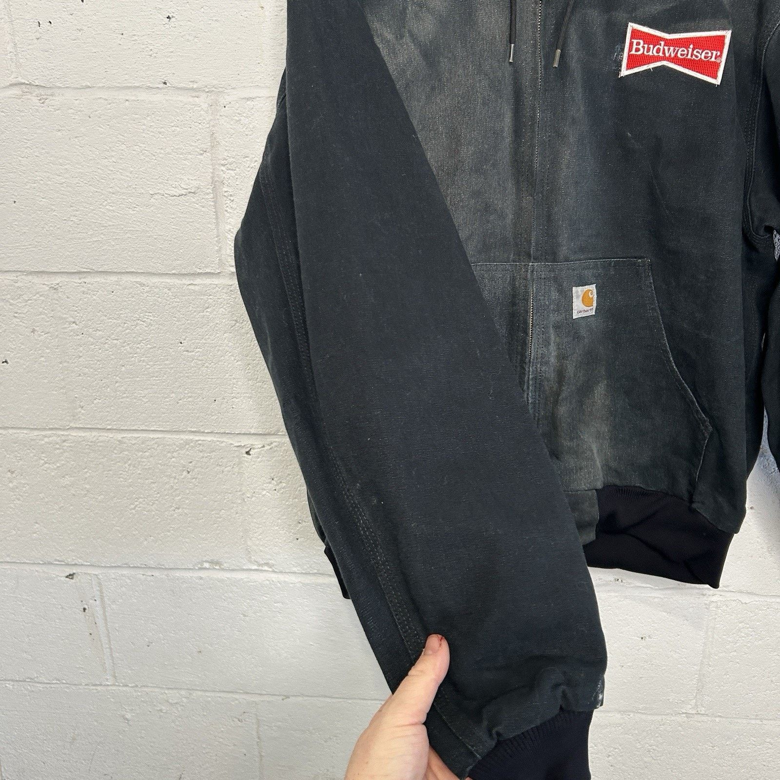 Carhartt Carhartt Thermal Hooded Active Jacket “Black” Budweiser J131 Size US XL / EU 56 / 4 - 6 Thumbnail