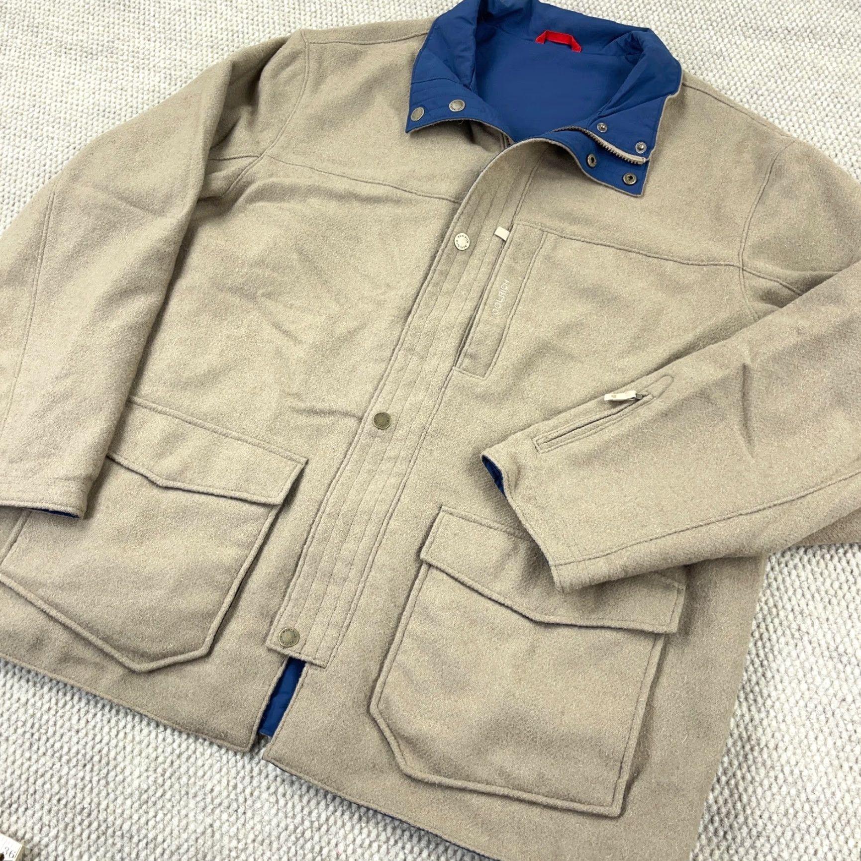 Vintage VINTAGE Woolrich Jacket Men XL Reversible Cotton Nylon Overcoat Fall Winter Casual Size US XL / EU 56 / 4 - 2 Thumbnail