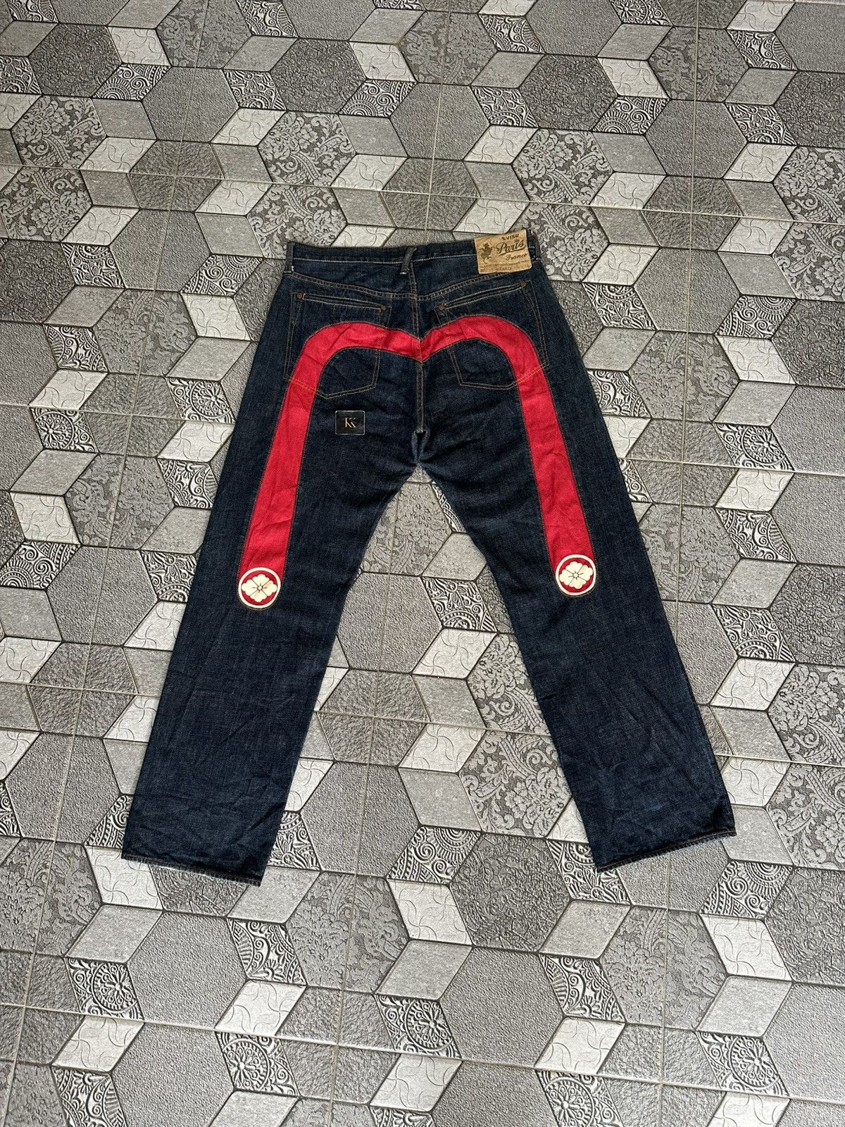Evisu EVISU PARIS FRANCE RED DAICOCK SELVEDGE DENIM Size US 38 / EU 54 - 1 Thumbnail