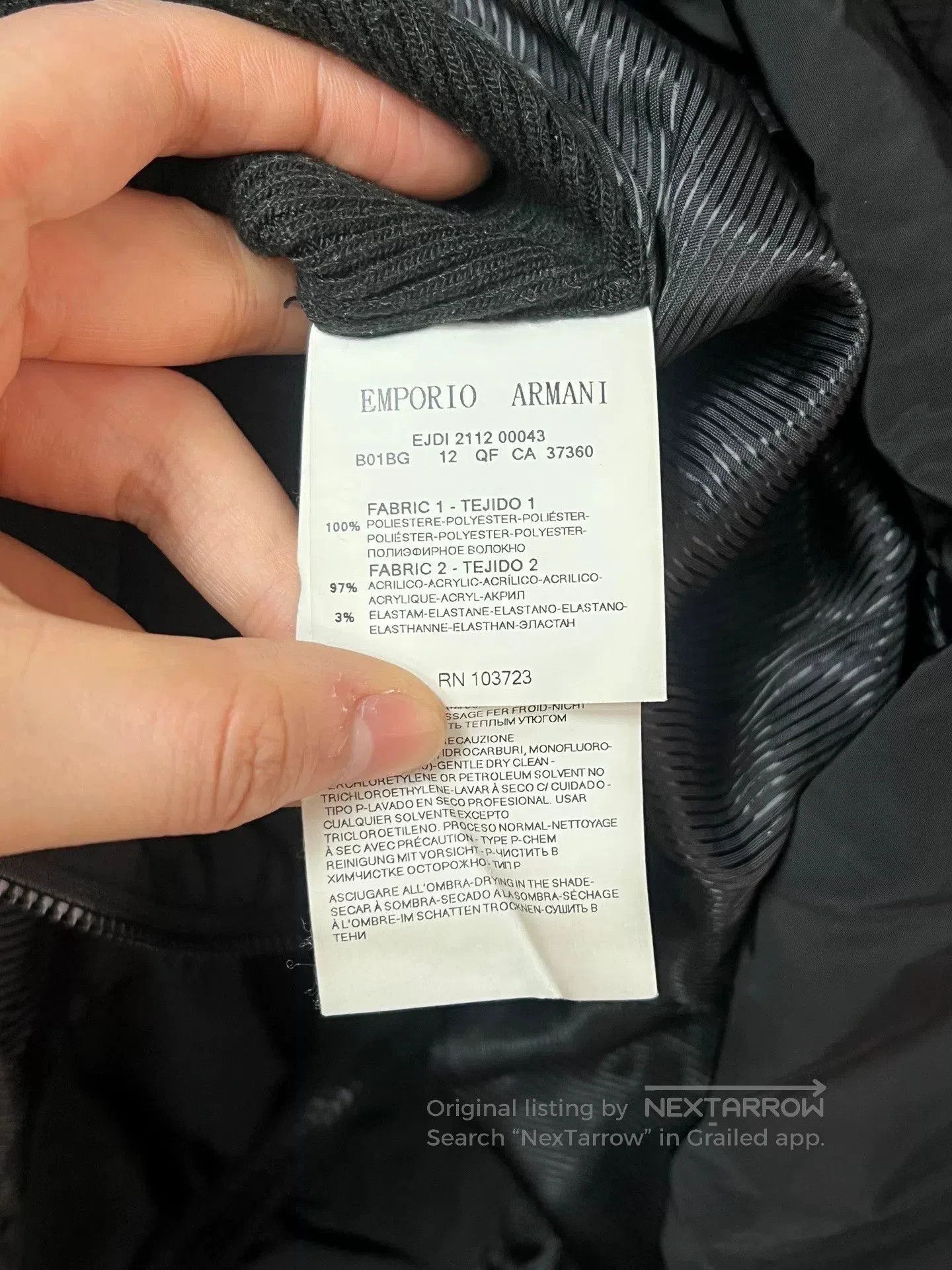 Emporio Armani Emporio Armani Down Jacket with Hood. Size US L / EU 52-54 / 3 - 5 Thumbnail