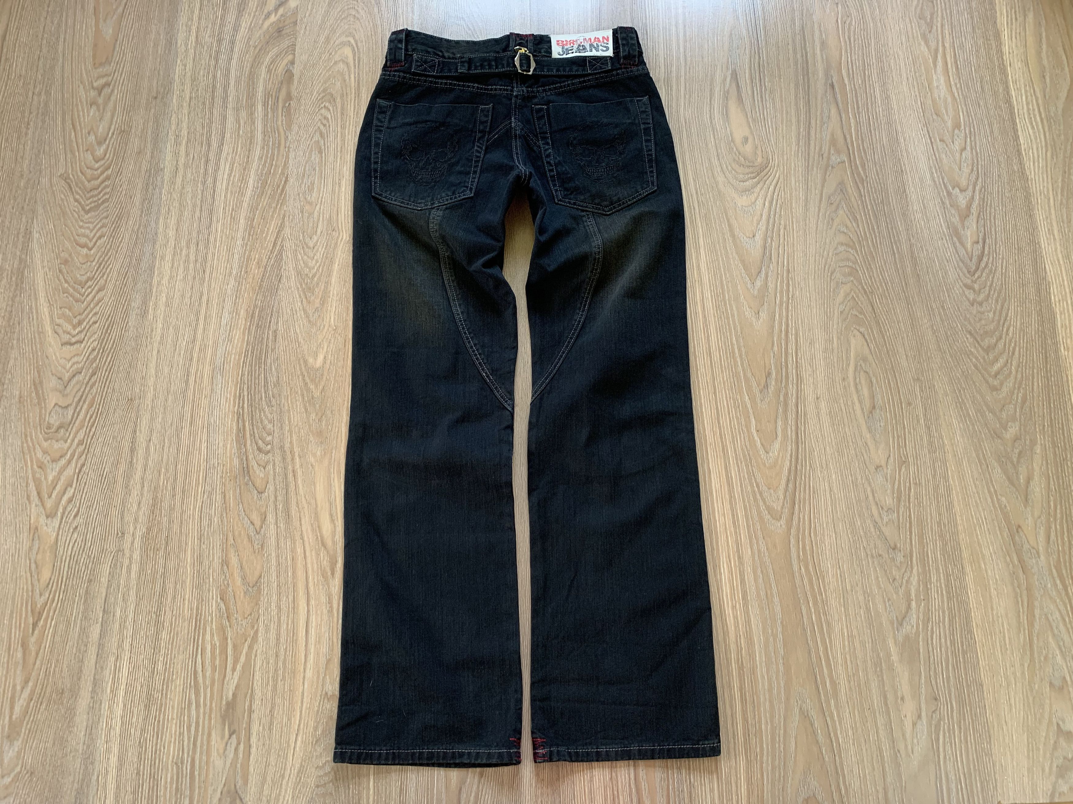Denime Birdman Street Gear Skull Biker Motorcycle Denim Jeans Size US 30 / EU 46 - 3 Thumbnail
