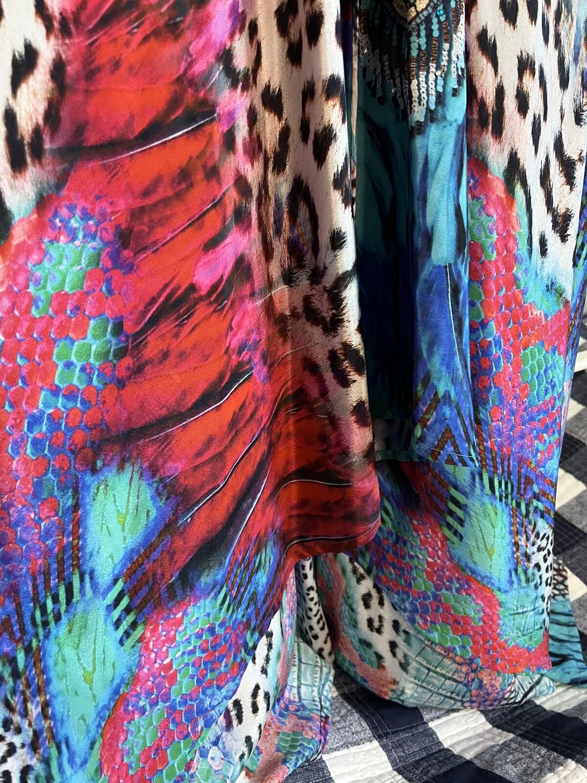 Other La Moda True Colors Animal Print Maxi Dress - High-Low Hem Size M / US 6-8 / IT 42-44 - 4 Thumbnail
