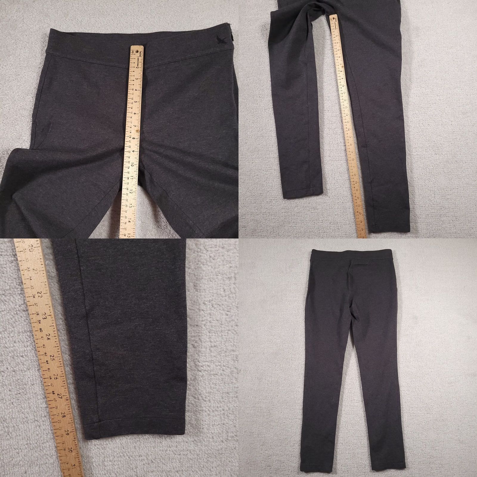 Eddie Bauer Eddie Bauer Pants Womens 8L Gray Trail Tight Ankle Leggings Side Zip Run Hike Size 30" / US 8 / IT 44 - 8 Thumbnail