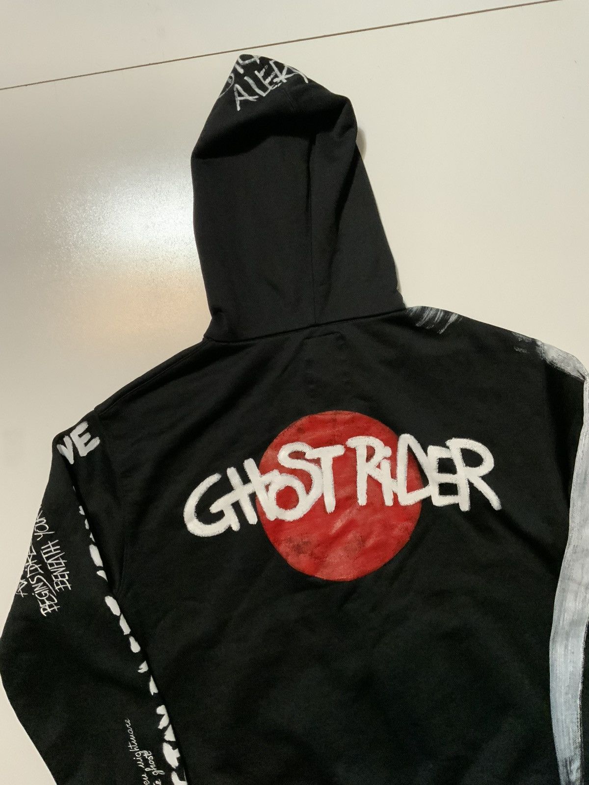 Designer KRH Made Italy Ghost Rider Frozen Nightmare Painted Hoodie Size US S / EU 44-46 / 1 - 4 Thumbnail