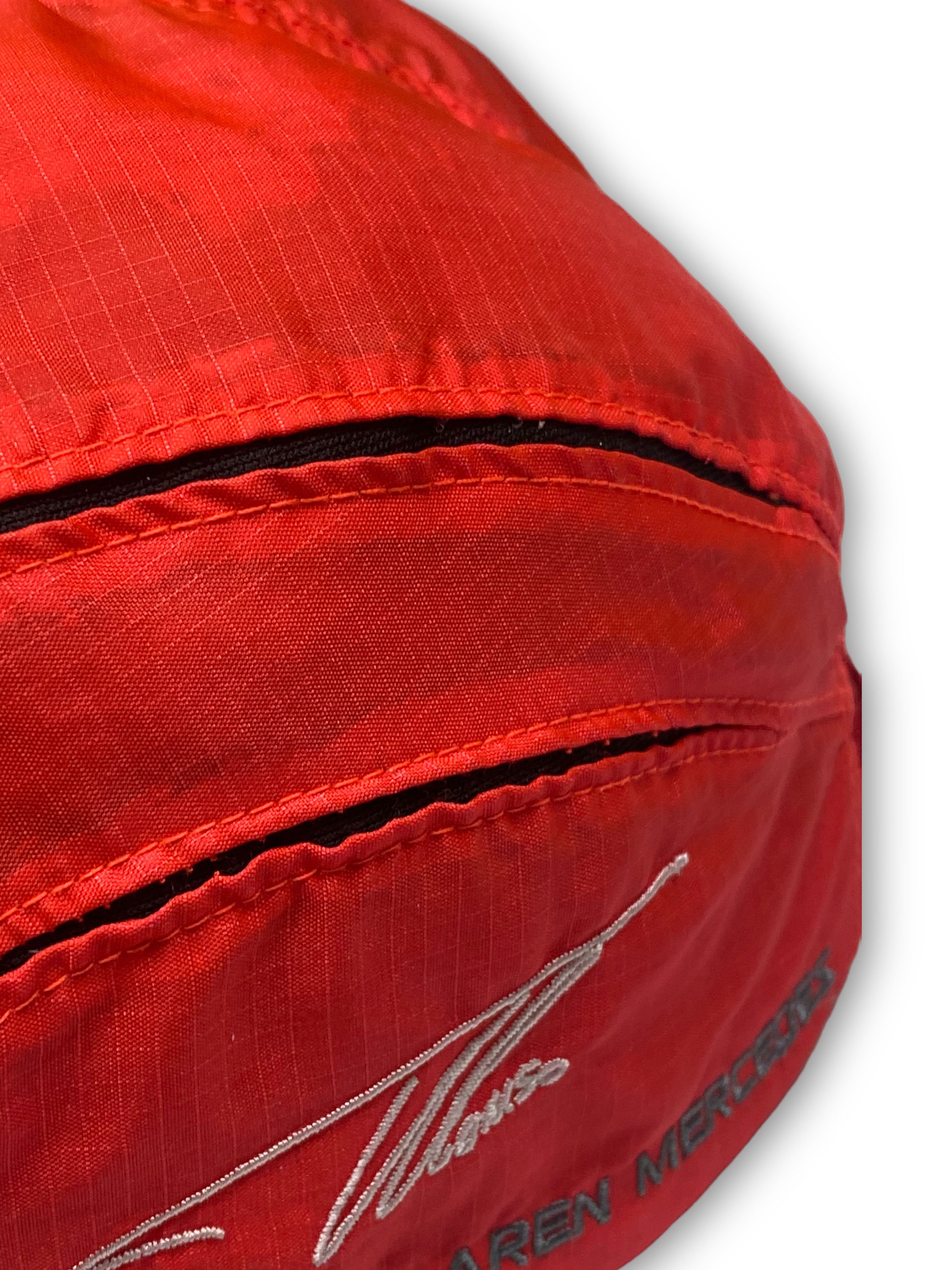 Mercedes-Benz Vintage MERCEDES MCLAREN Red Nylon Shell 5-Panel Cap M562 Size ONE SIZE - 10 Thumbnail