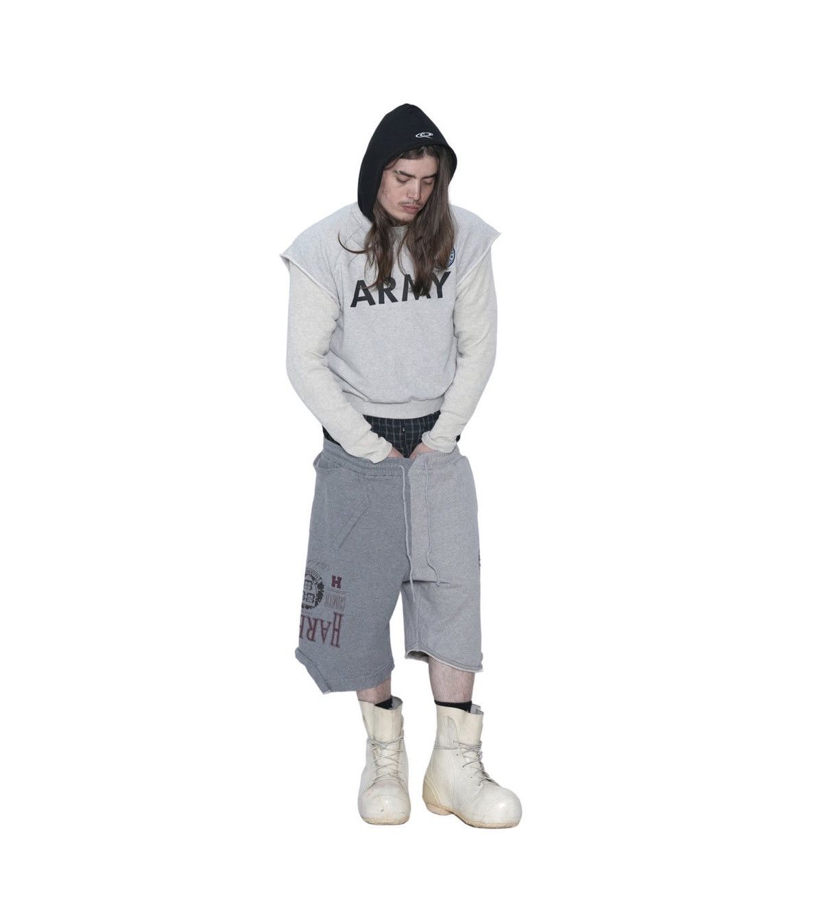 PROJECT G/R Protocol Index RECONSTRUCTED SWEAT SHORTS PROJECT GR Size US 30 / EU 46 - 3 Thumbnail