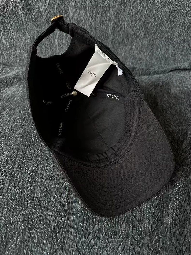 Celine Celine Black Baseball Cap Size ONE SIZE - 2 Thumbnail