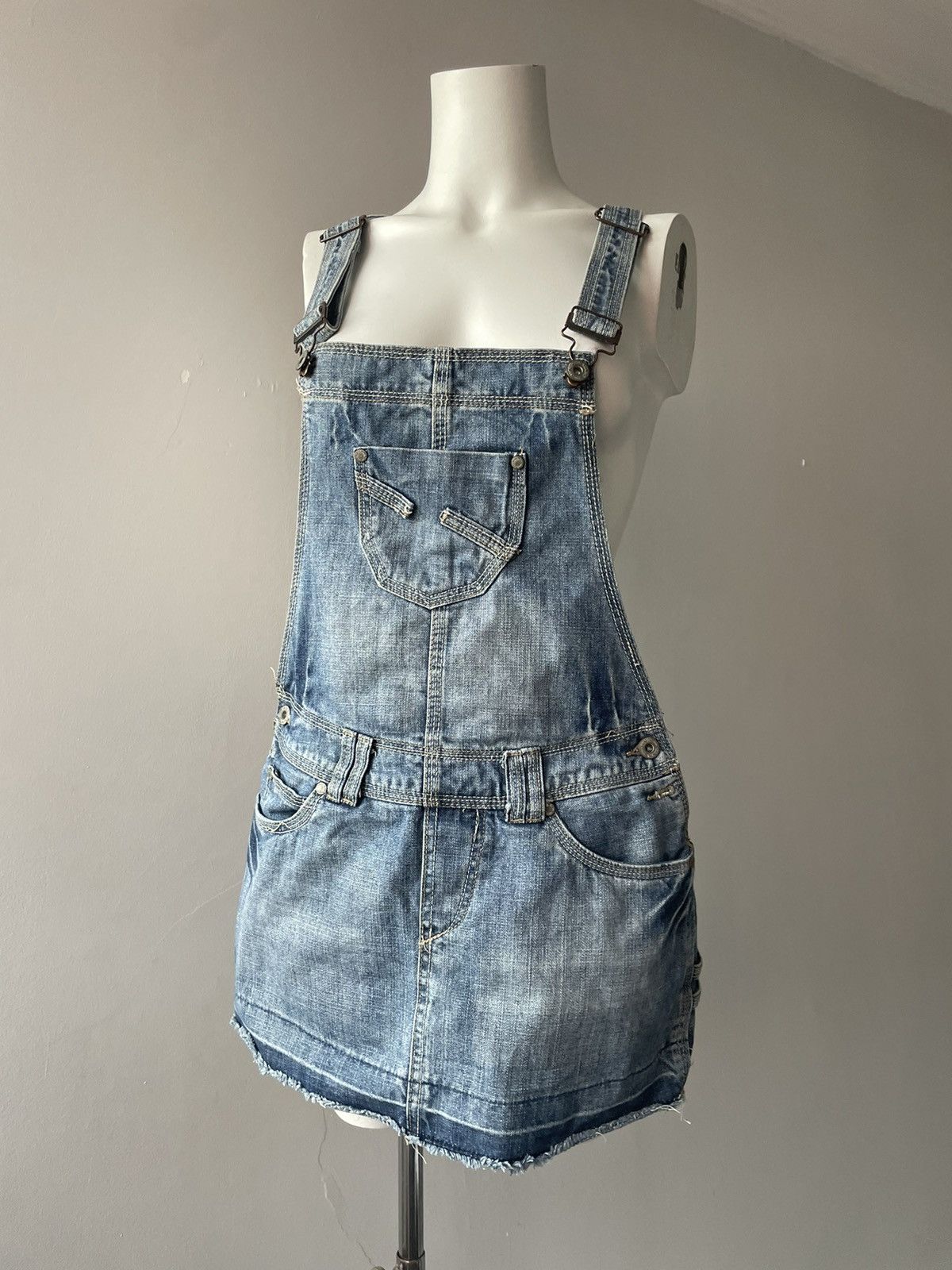 Vintage y2k salopet Size 26" / US 2 / IT 38 - 10 Thumbnail