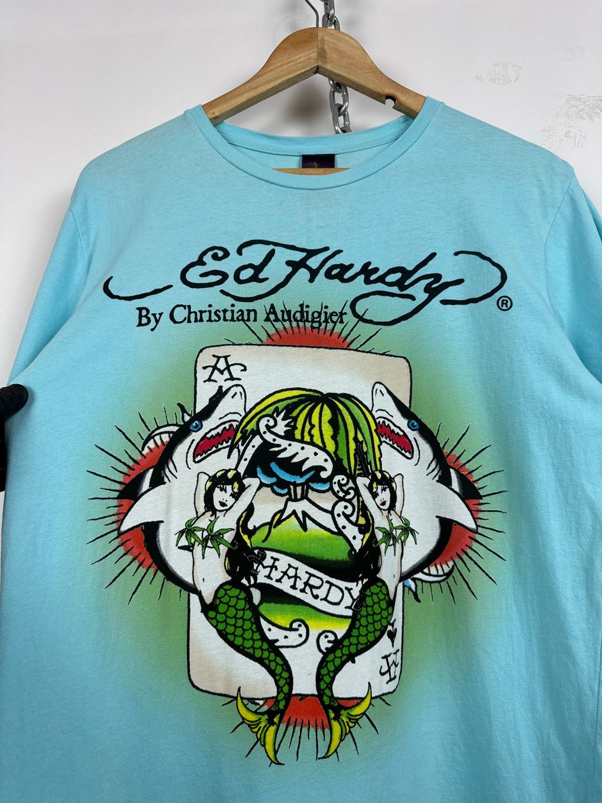 Vintage Ed Hardy by Christian Audigier Blue T-Shirt