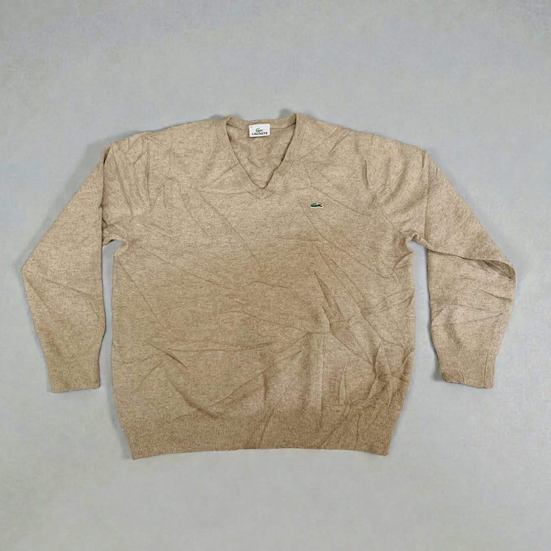 Lacoste Biege Lacoste Sweater Size US S / EU 44-46 / 1 - 8 Thumbnail