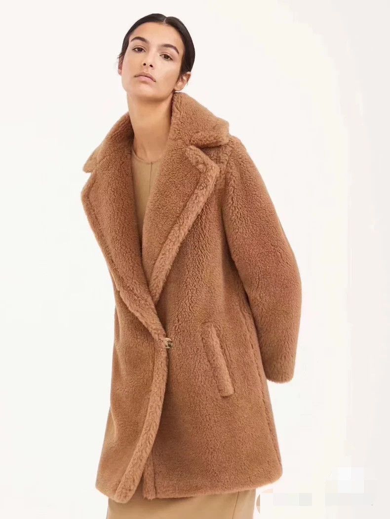 Max Mara Max Mara Brown Teddy Bear Cropped Coat Size S / US 4 / IT 40 - 1 Thumbnail