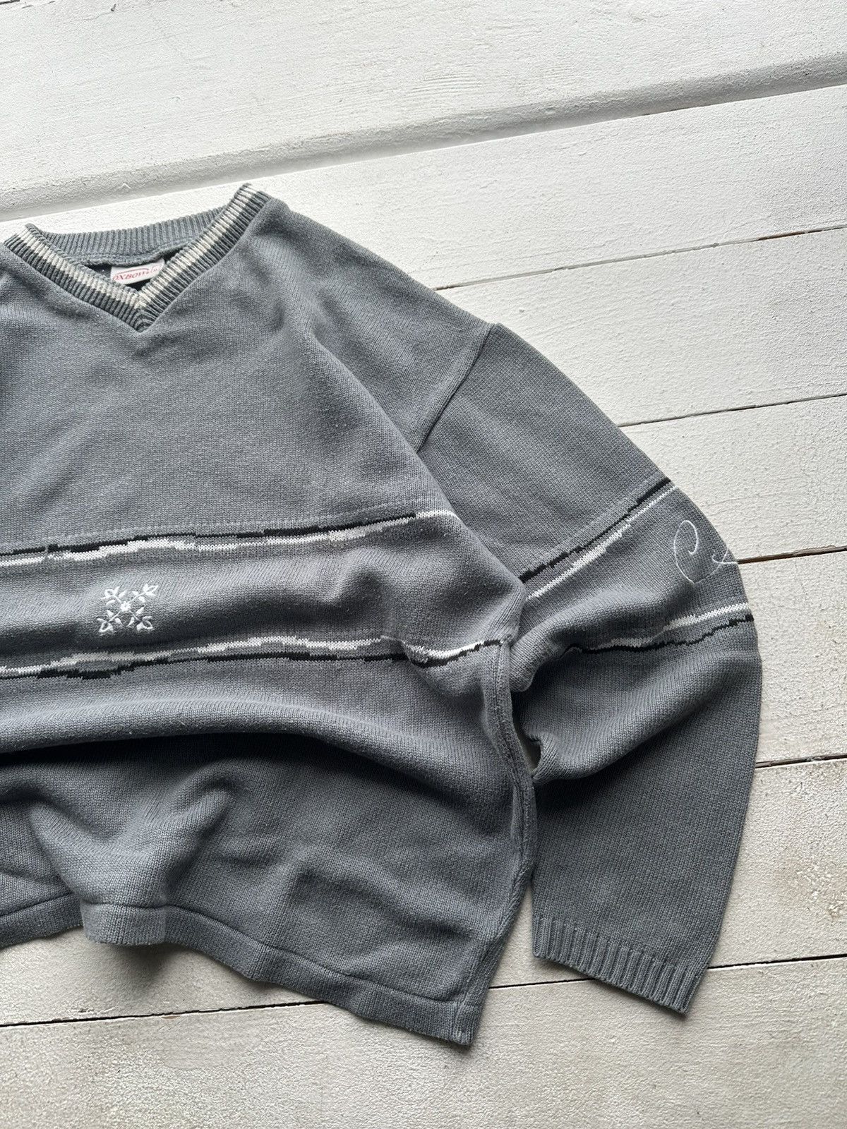 Oxbow × Vintage 🚨 VINTAGE OXBOW SWEATER RARE WITH LOGO V NECK LUXURY Size US M / EU 48-50 / 2 - 3 Thumbnail