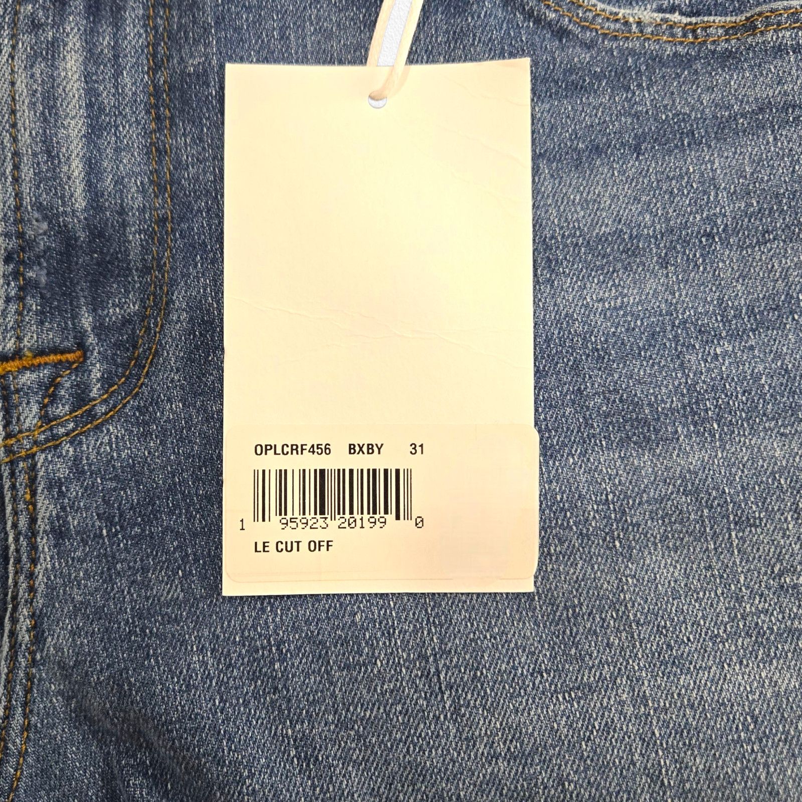 Frame FRAME Le Cutoff Denim Shorts Raw Hem Mid Rise Size 31 NWT Size 31" - 5 Thumbnail