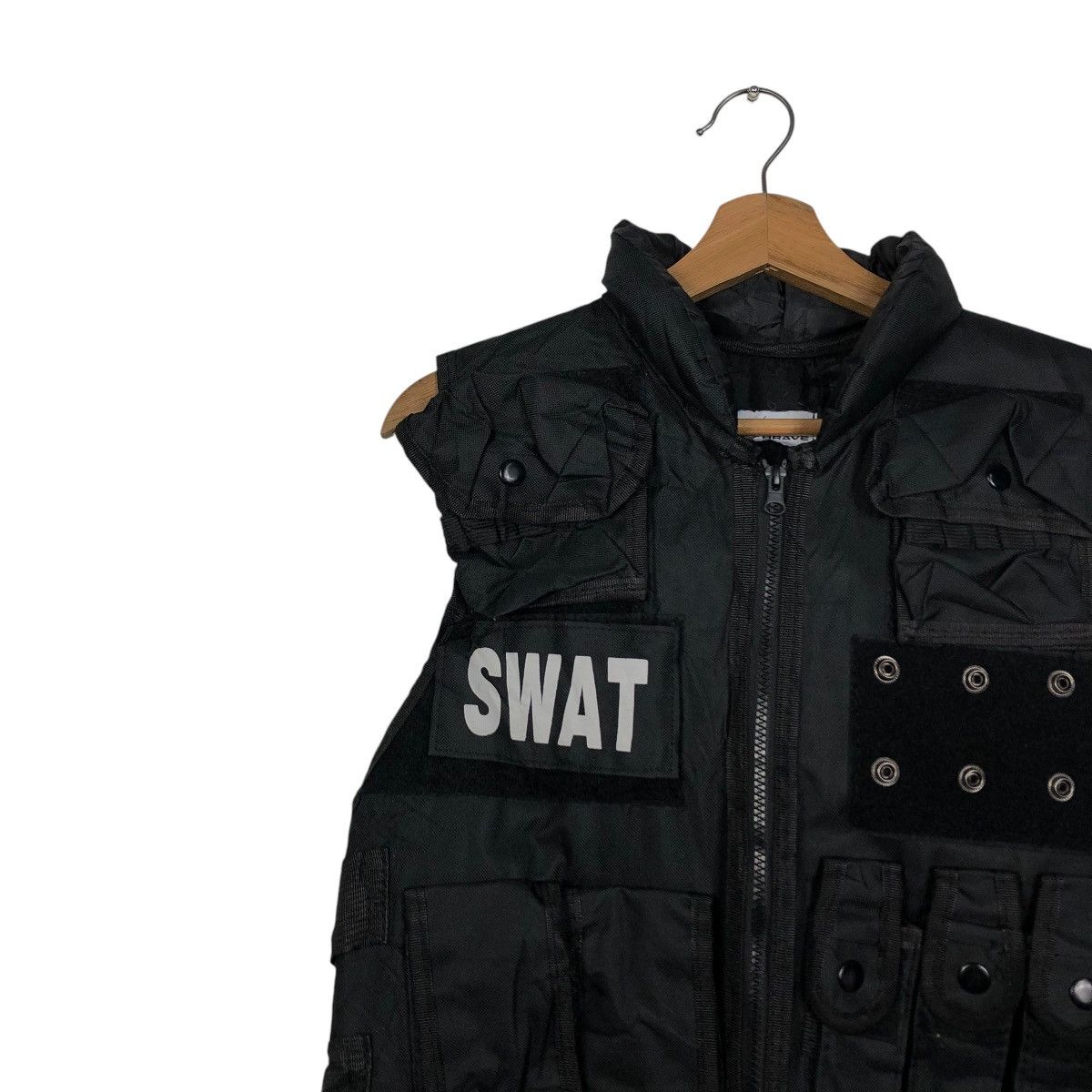 Japanese Brand VINTAGE UTILITY MULTI POCKET PARACHUTE DESIGN SWAT BIG LOGO Size US M / EU 48-50 / 2 - 9 Thumbnail