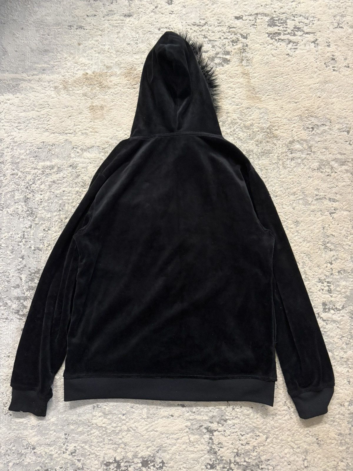 Beaumere Beaumere Aristocratic - Fur Hood Script Velvet Hoodie Size US M / EU 48-50 / 2 - 6 Thumbnail