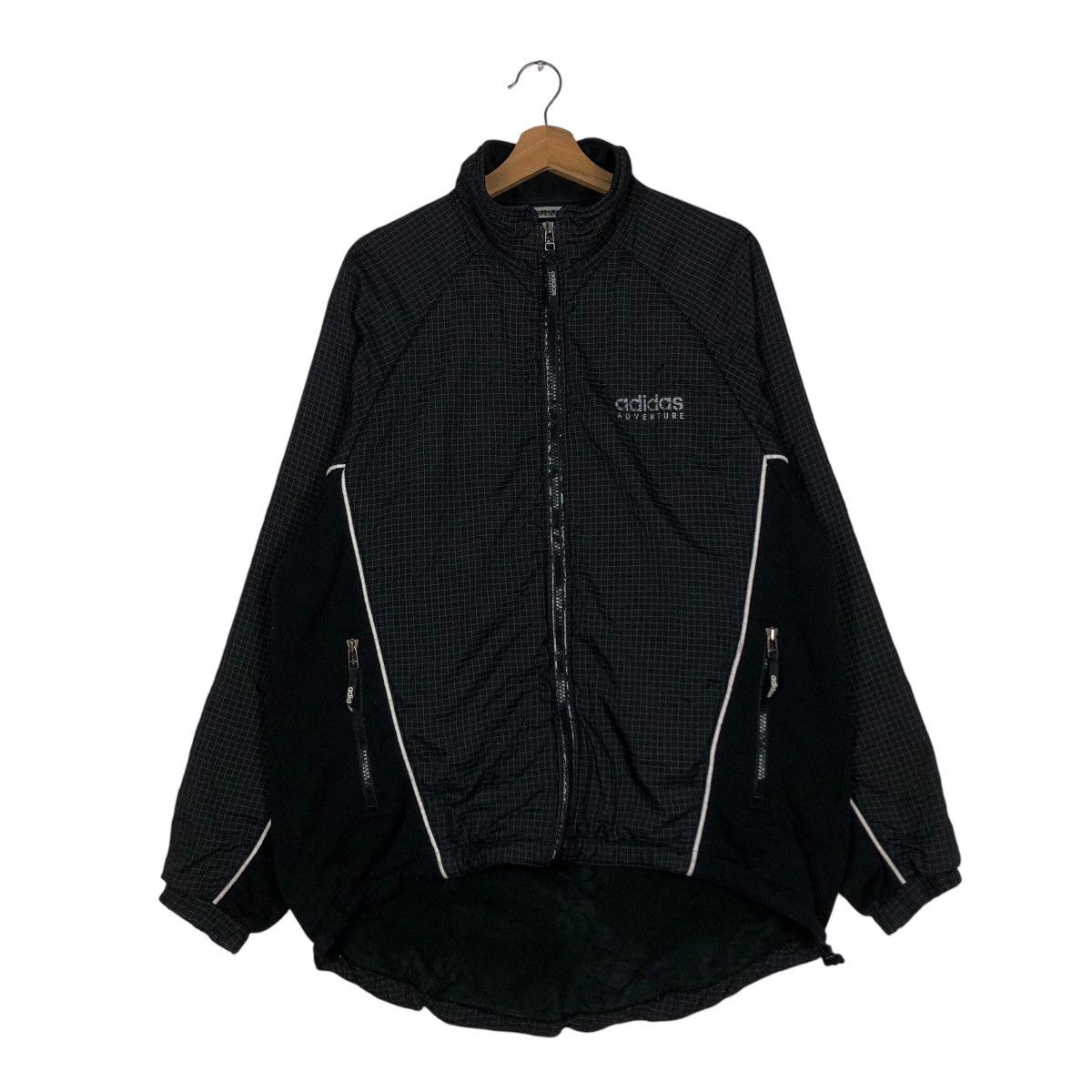 Adidas 📌Vintage Adidas Adventure Zipper Jacket Tartan Design Size US M / EU 48-50 / 2 - 2 Thumbnail