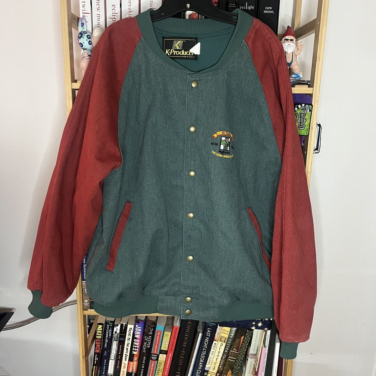 Vintage 1996 Arigod The Corn Specialists Bomber Varsity Jacket Size US L / EU 52-54 / 3 - 1 Thumbnail