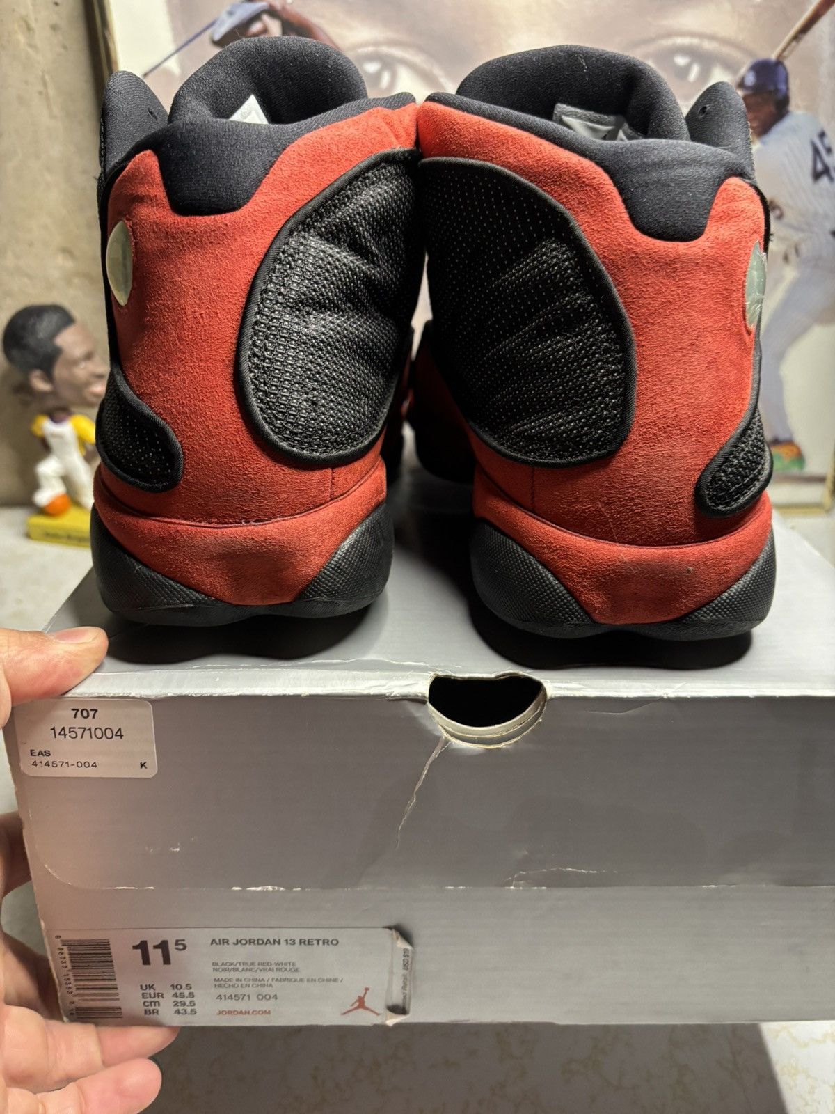 Jordan Brand Air Jordan 13 Retro 2017 Bred 2017 Size US 11.5 / EU 44-45 - 7 Thumbnail