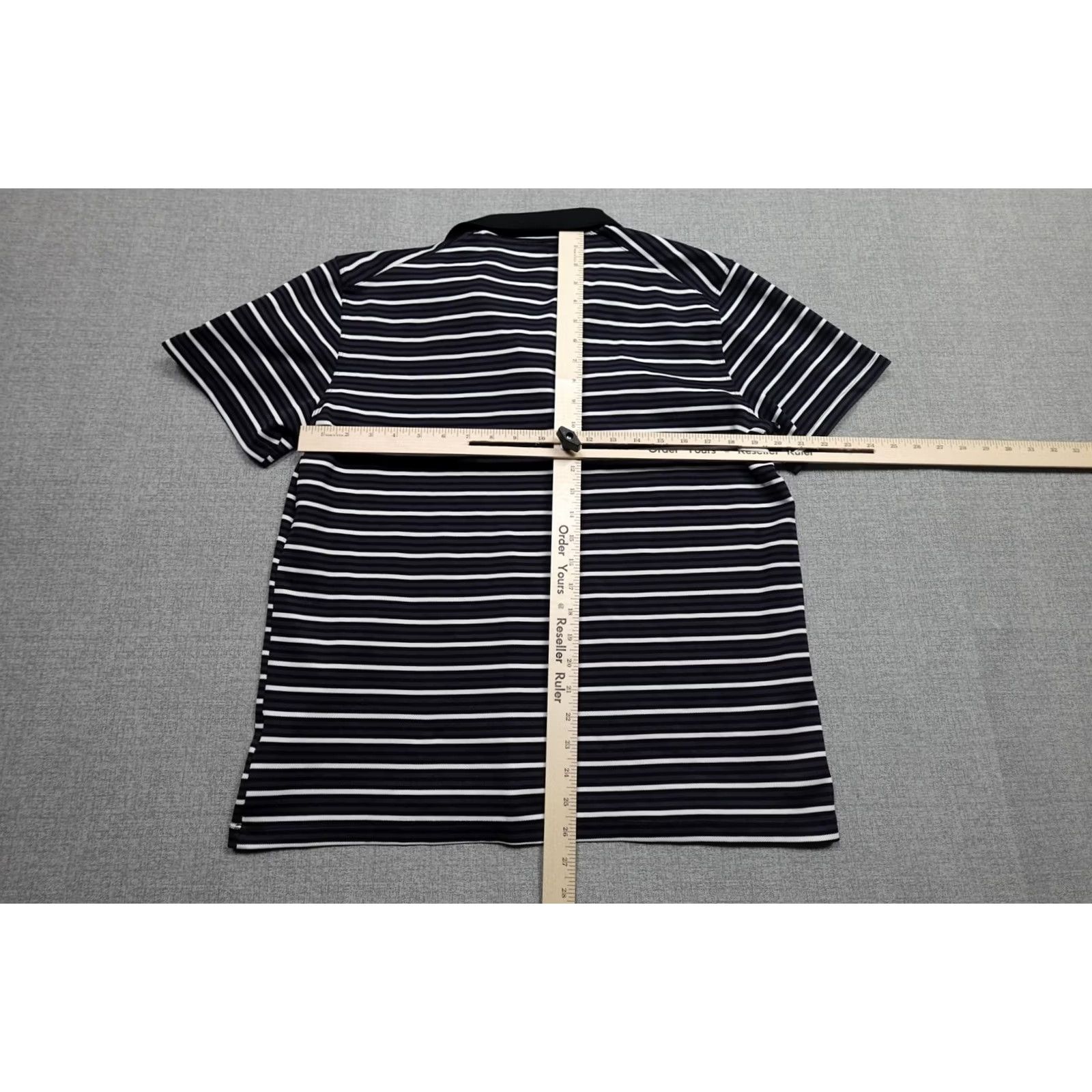 Nike Nike Dri-FIT Polo Mens Large Blue Stripe Golf Whistling Straits Performance Shirt Size US L / EU 52-54 / 3 - 5 Thumbnail
