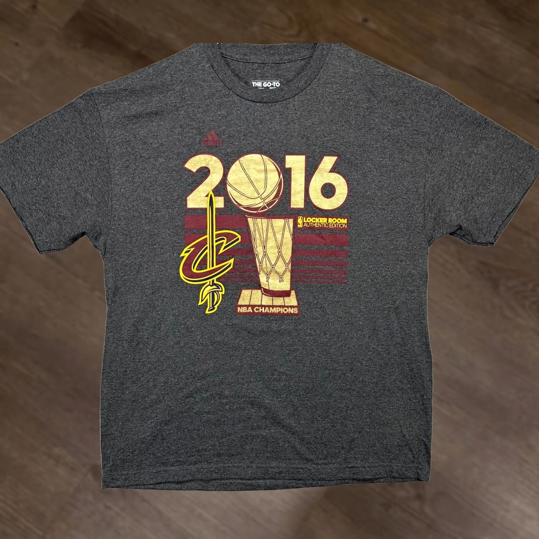 Adidas Adidas The Go-To Tee Shirt Mens XL Grey Cleveland Cavaliers Championship T-Shirt Short Sleeve Crew Neck Modern 80s 90s Fan Gear Women Mens Boys Girls Size US XL / EU 56 / 4 - 1 Thumbnail