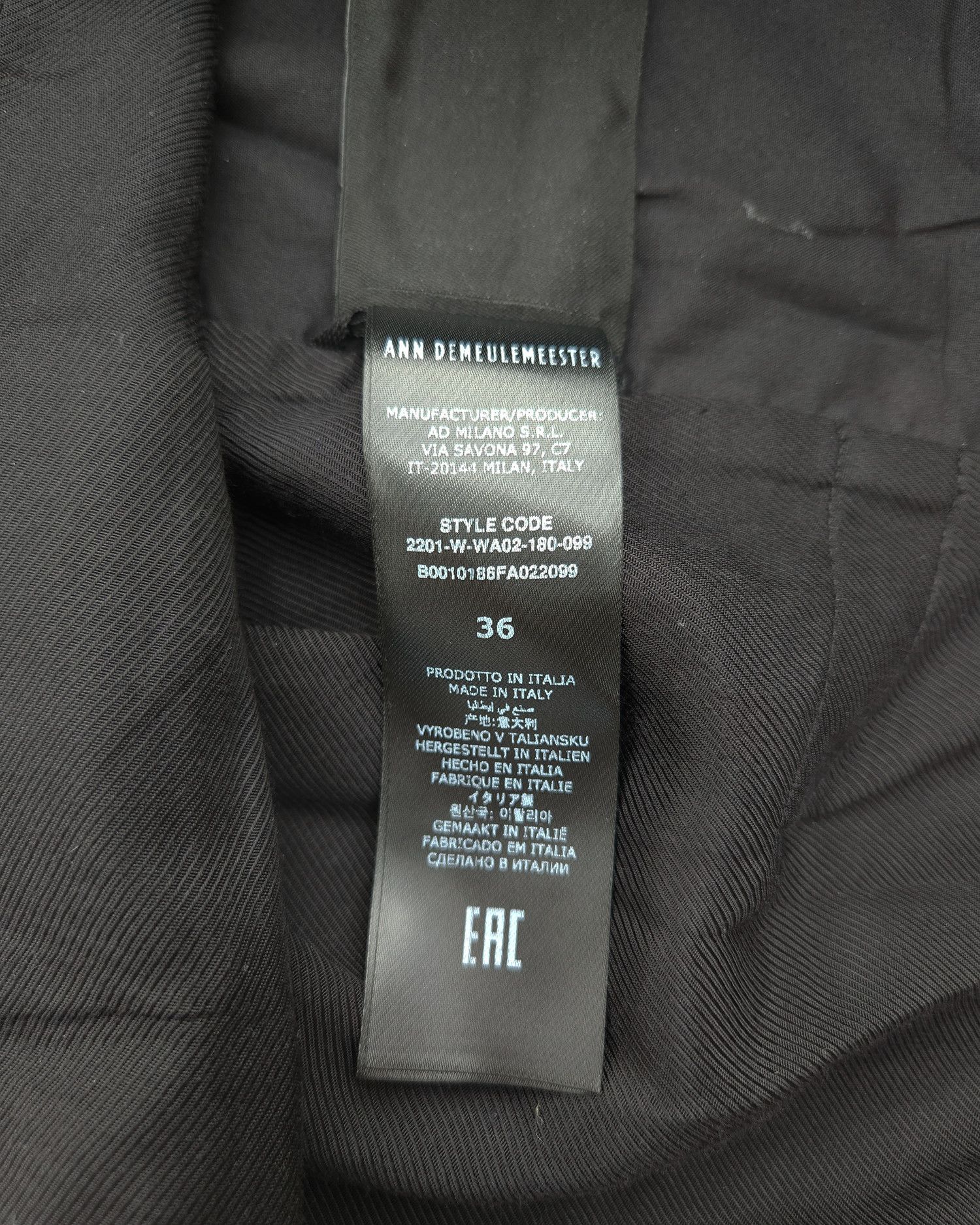 Ann Demeulemeester Ann Demeulemeester "Charlotte" Classic Waistcoat Size XS / US 0-2 / IT 36-38 - 6 Thumbnail