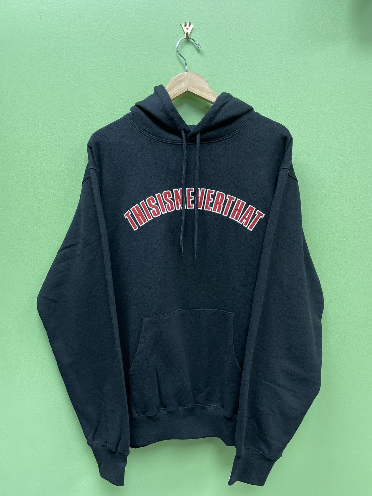 image of Thisisneverthat New Arc Black Hoodie, Men's (Size XL)