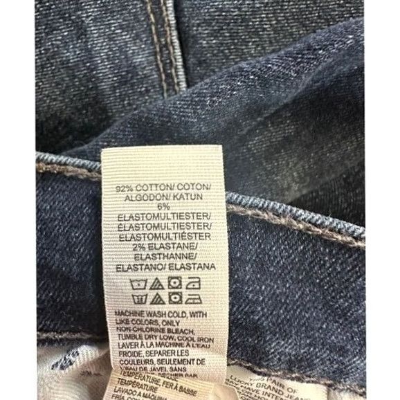 Lucky Brand Lucky Brand Jeans Womens 4 27 Candiani Blue Distressed Brooke Skinny Denim Pants Jeans Size 27" / US 4 / IT 40 - 7 Thumbnail