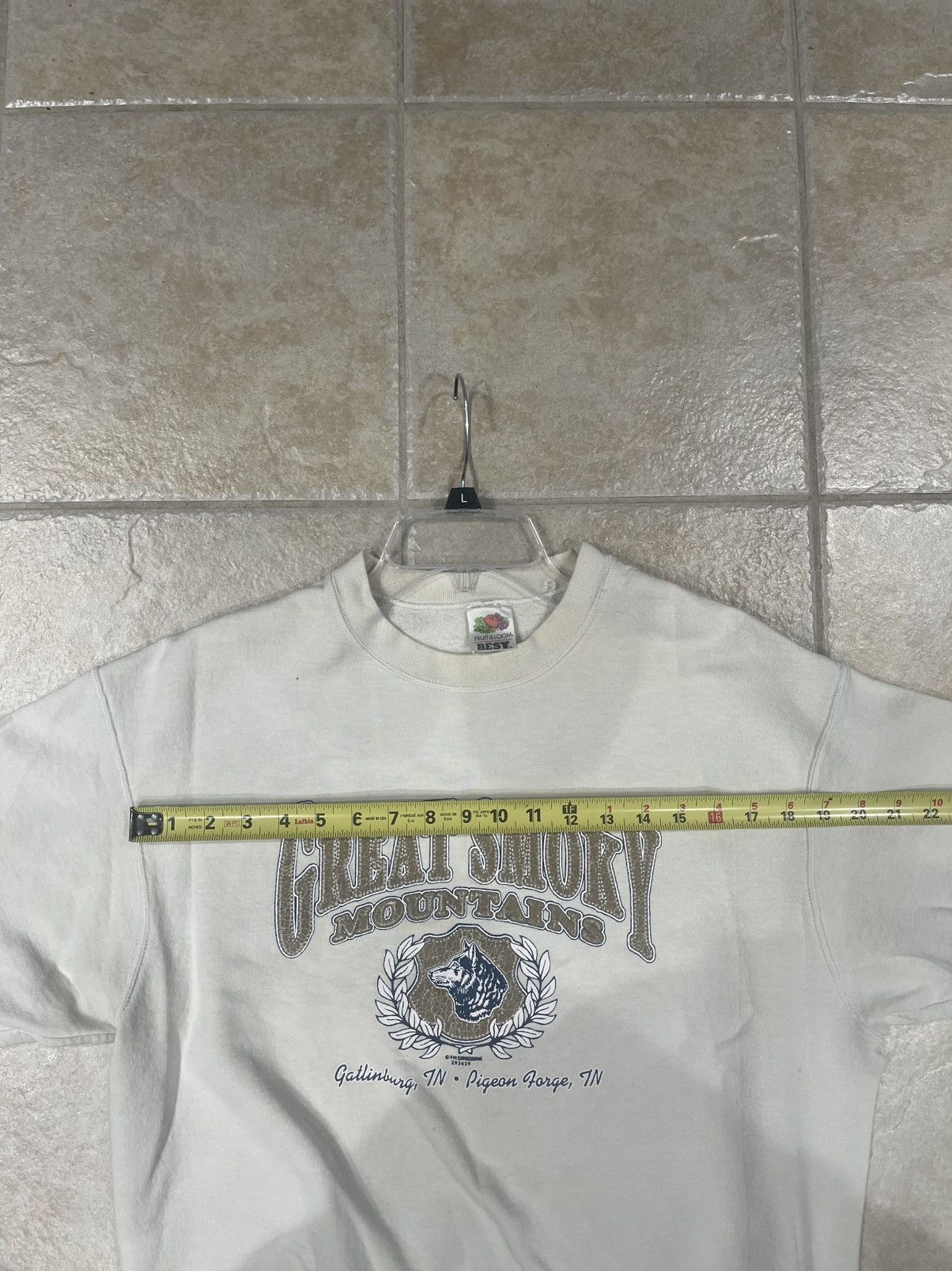 Fruit Of The Loom Vintage 1990s Great Smokey Mountains Sweatshirt (L) Size US L / EU 52-54 / 3 - 7 Thumbnail