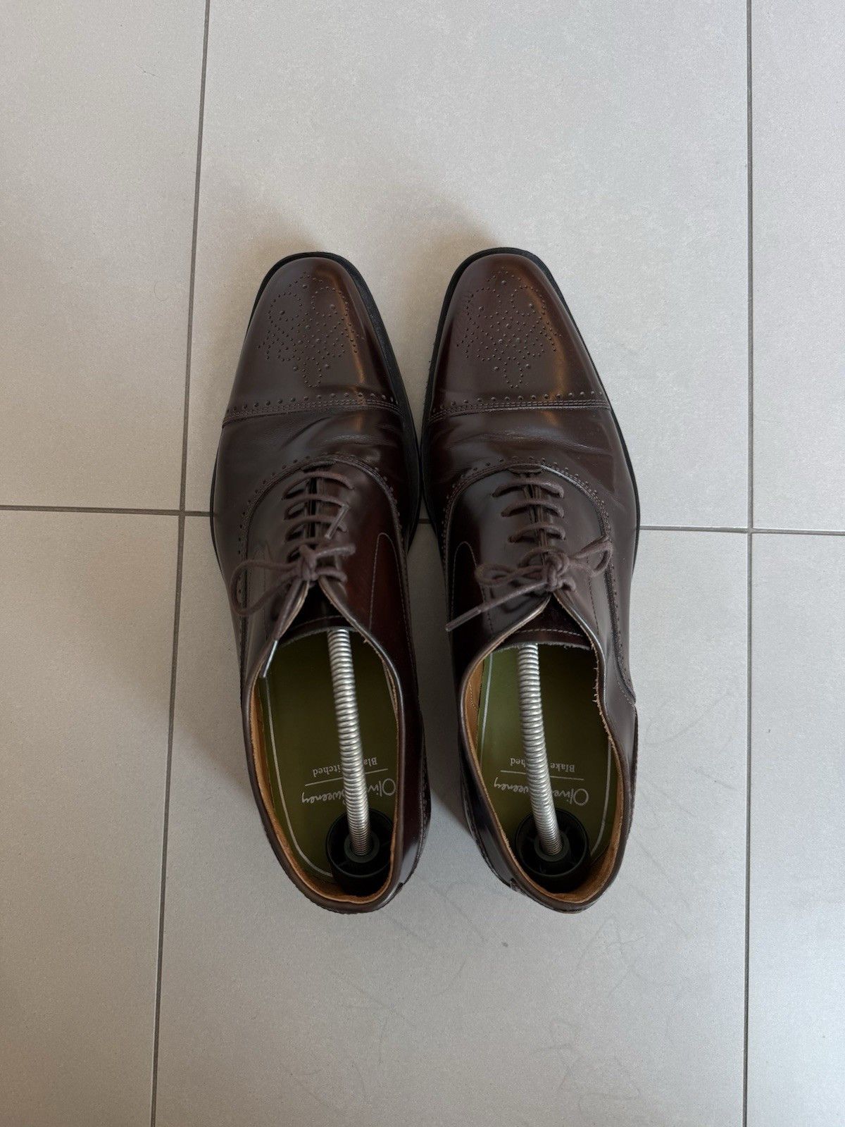 Oliver Sweeney Oliver Sweeney Cascais Oxford Brogue Mens Leather Shoes Size US 10 / EU 43 - 3 Thumbnail