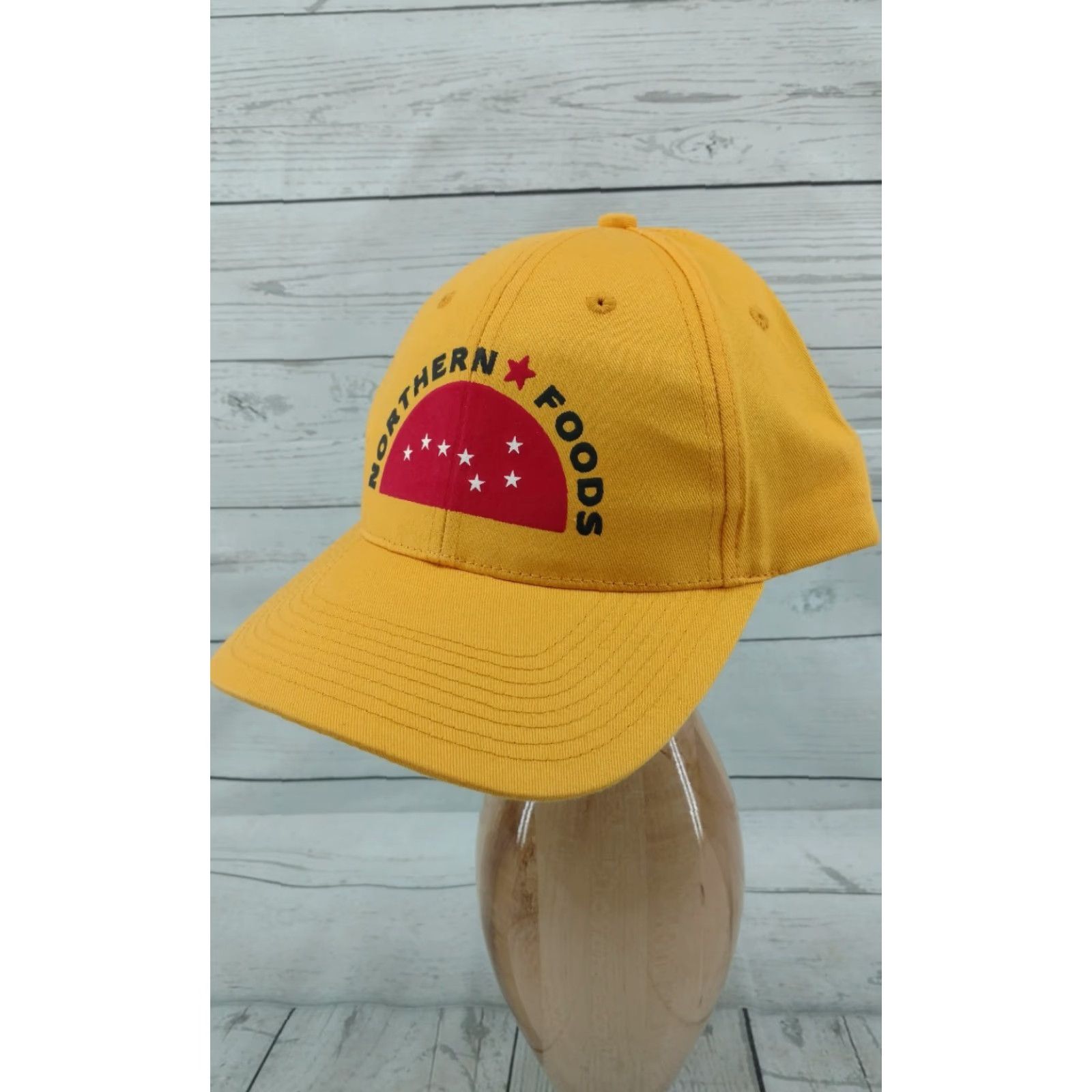 Vintage VINTAGE Northern Foods Yellow Hat Cap Men Adjustable Strapback Baseball Cap Yellow Hat Cap Size ONE SIZE - 2 Thumbnail